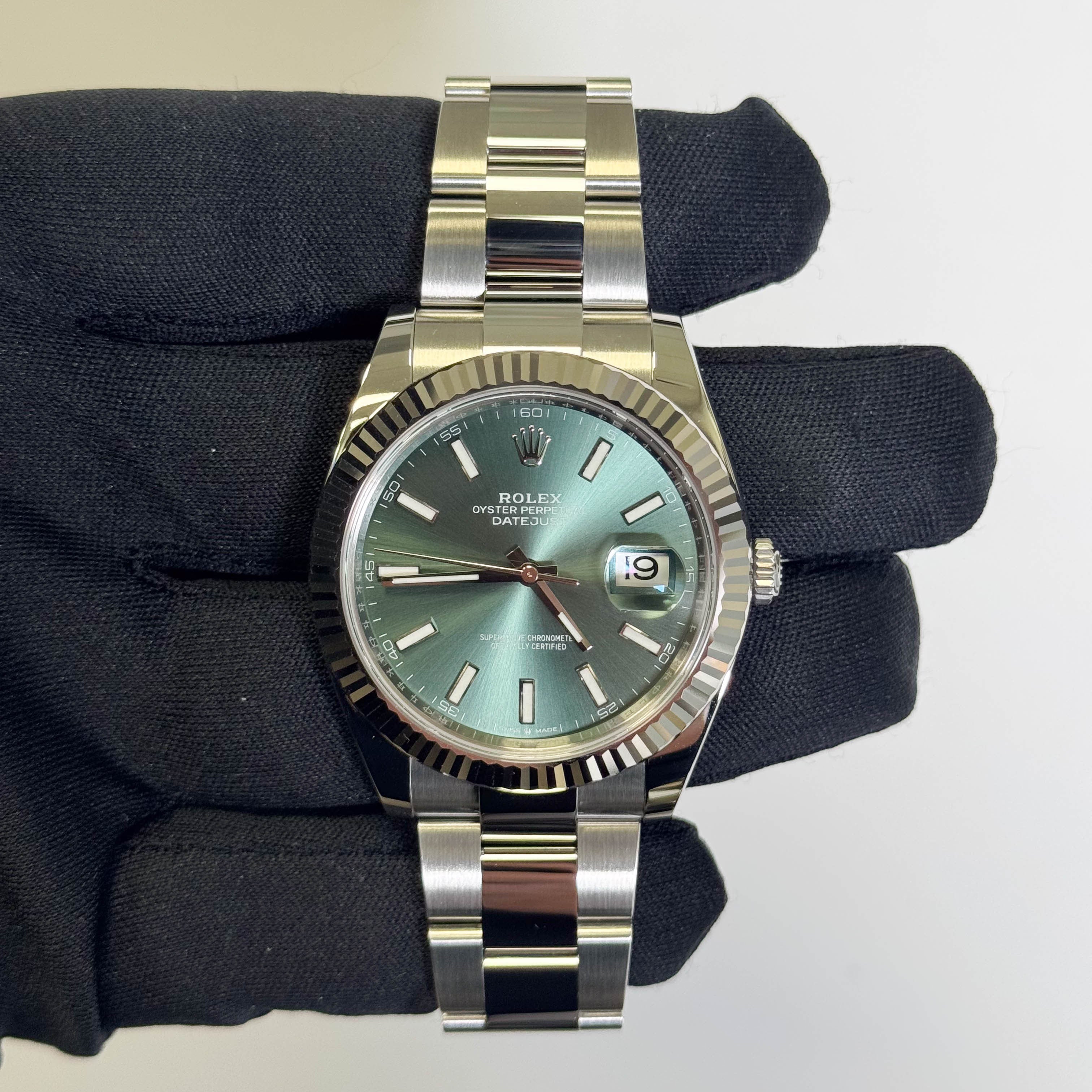 Rolex Datejust 41mm Green Dial Watch Ref# 126334
