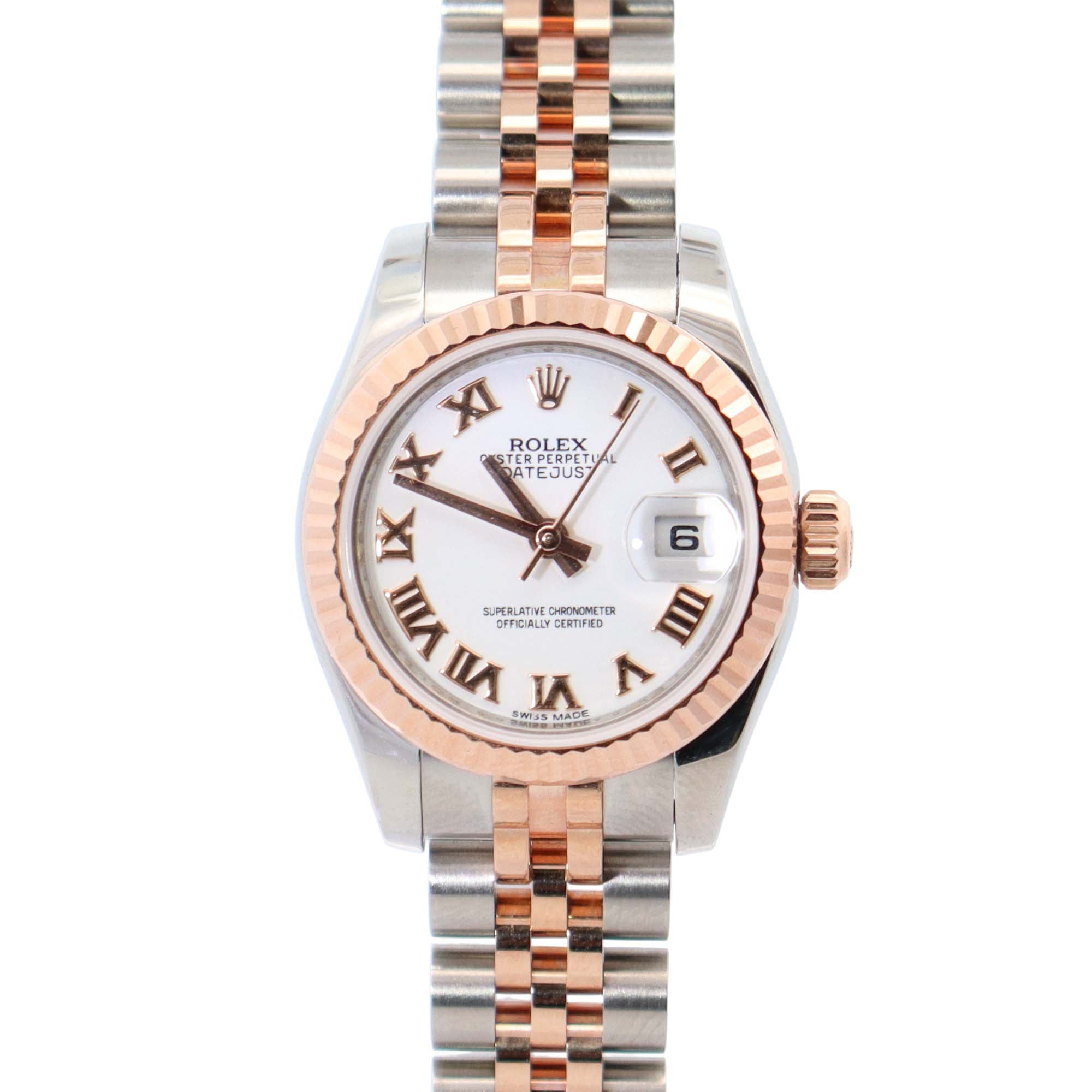 Rolex Datejust 26mm White Dial Watch Ref# 179171 - Happy Jewelers Fine Jewelry Lifetime Warranty