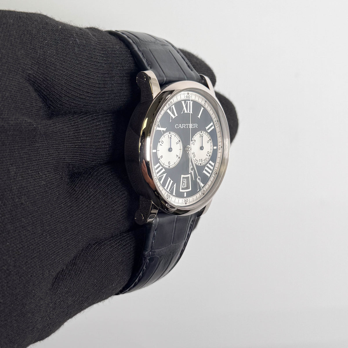 Cartier Rotonde De 40mm Blue Dial Watch Ref# W1556239