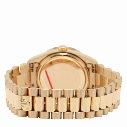 Rolex Day Date Yellow Gold 36mm Champagne Diamond Dial Watch Reference#: 18038 - Happy Jewelers Fine Jewelry Lifetime Warranty