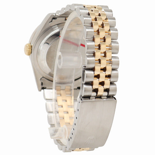 Rolex Datejust Two Tone Yellow Gold & Steel 36mm Champagne Diamond Dial Watch Reference#: 16233 - Happy Jewelers Fine Jewelry Lifetime Warranty