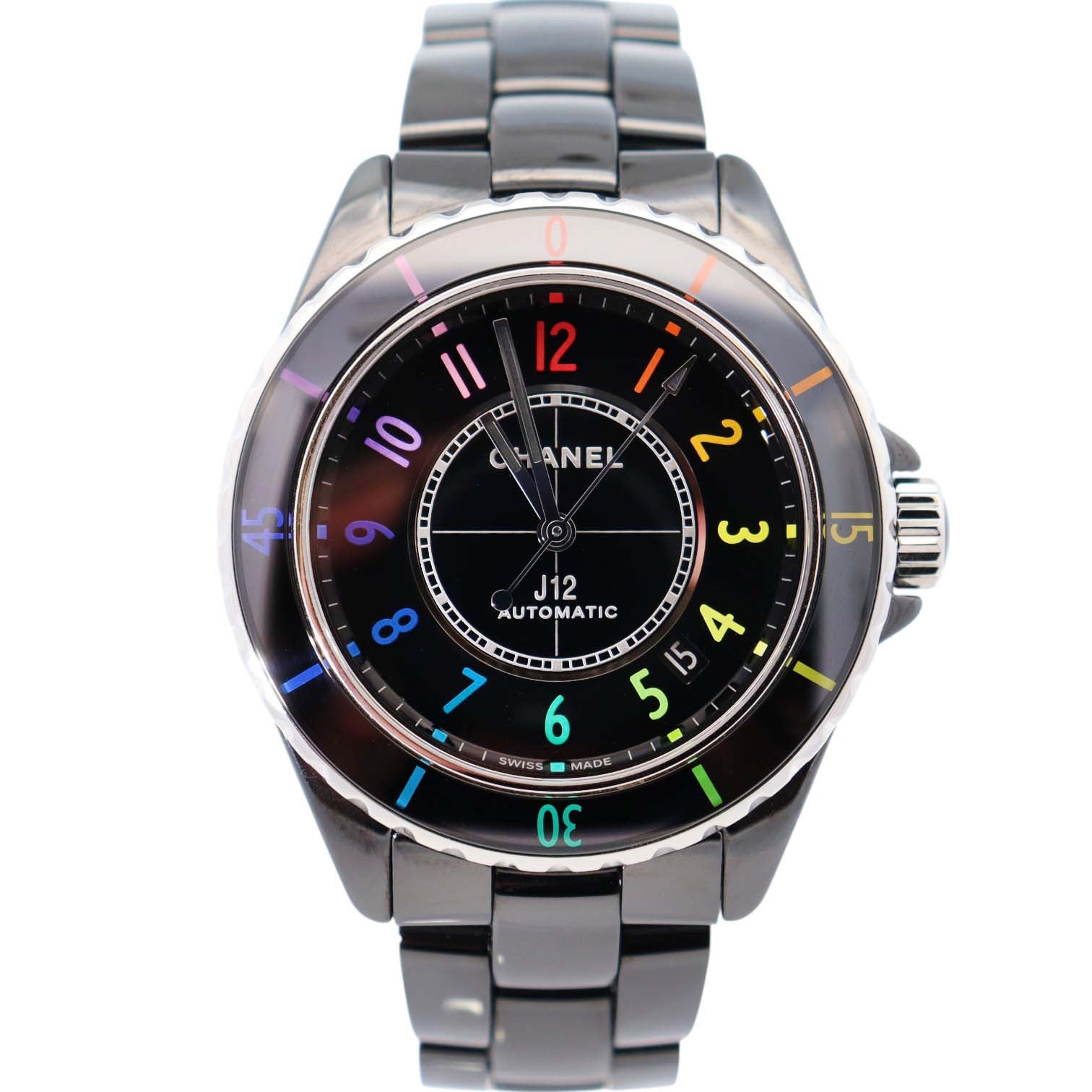 Chanel J12 38mm Black Dial Watch Ref# H7122 - Happy Jewelers Fine Jewelry Lifetime Warranty