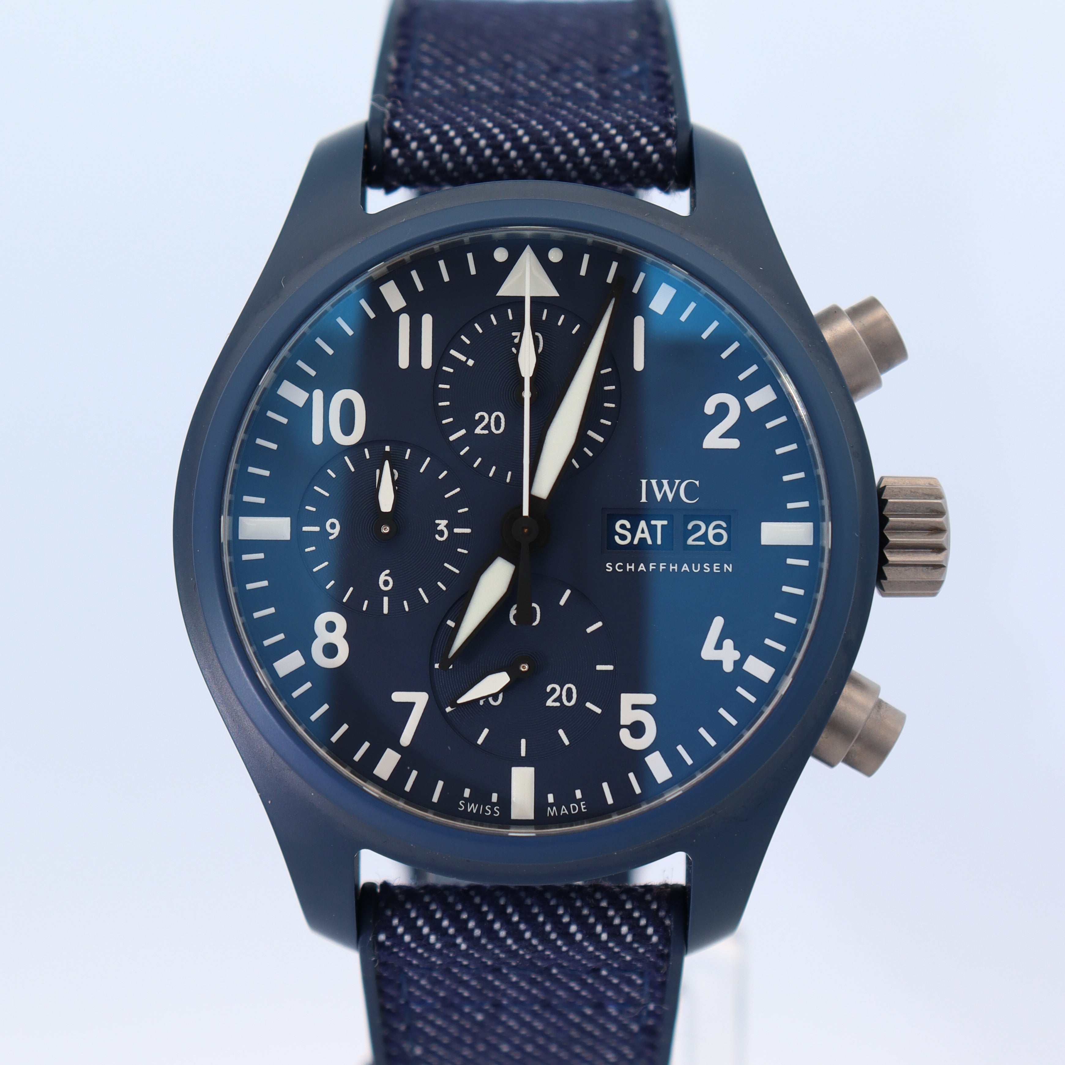IWC Pilot's 42mm Blue Dial Watch Ref# IW389404 - Happy Jewelers Fine Jewelry Lifetime Warranty