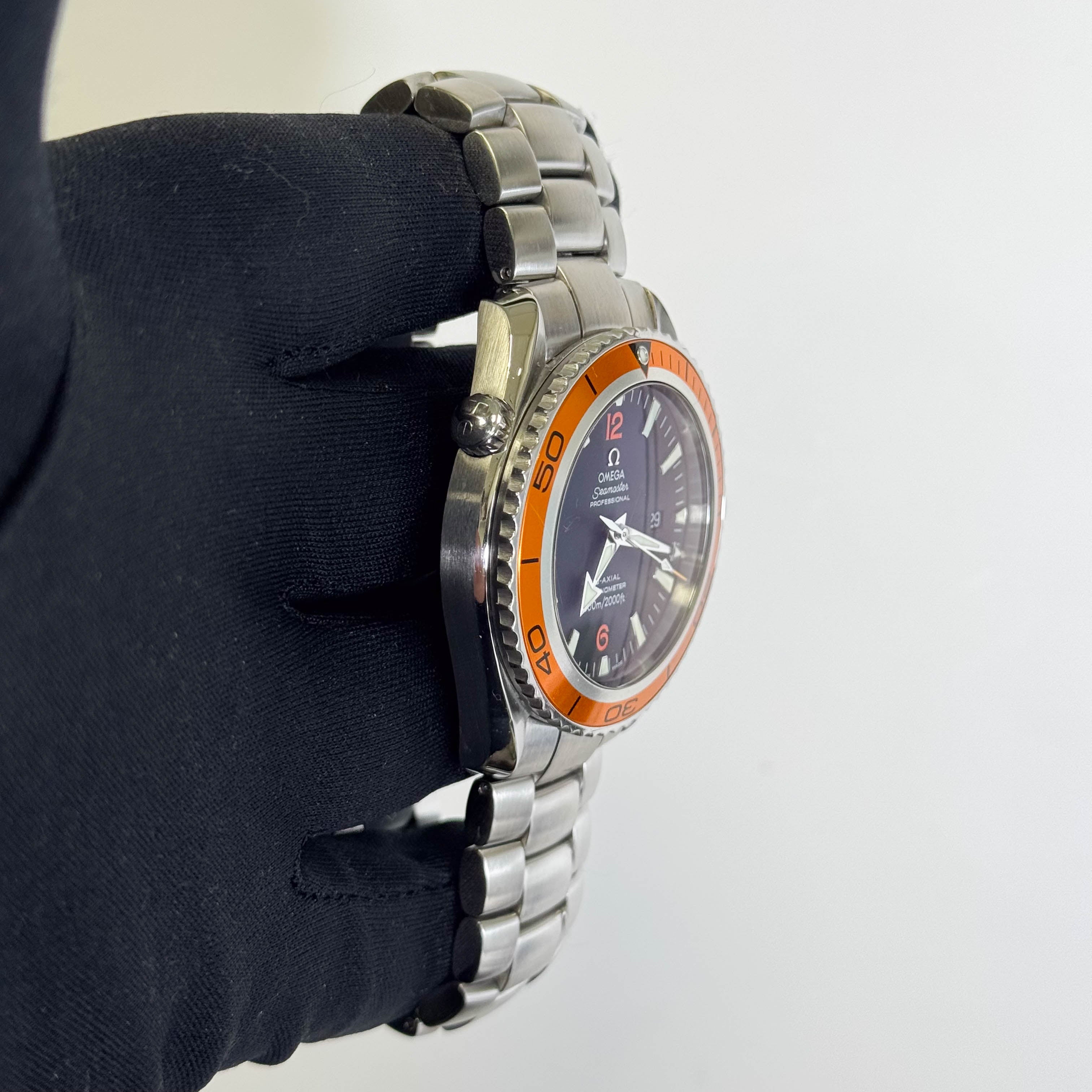 Omega Seamaster 42mm Black Dial Watch Ref# 2209.50.00 - Happy Jewelers Fine Jewelry Lifetime Warranty