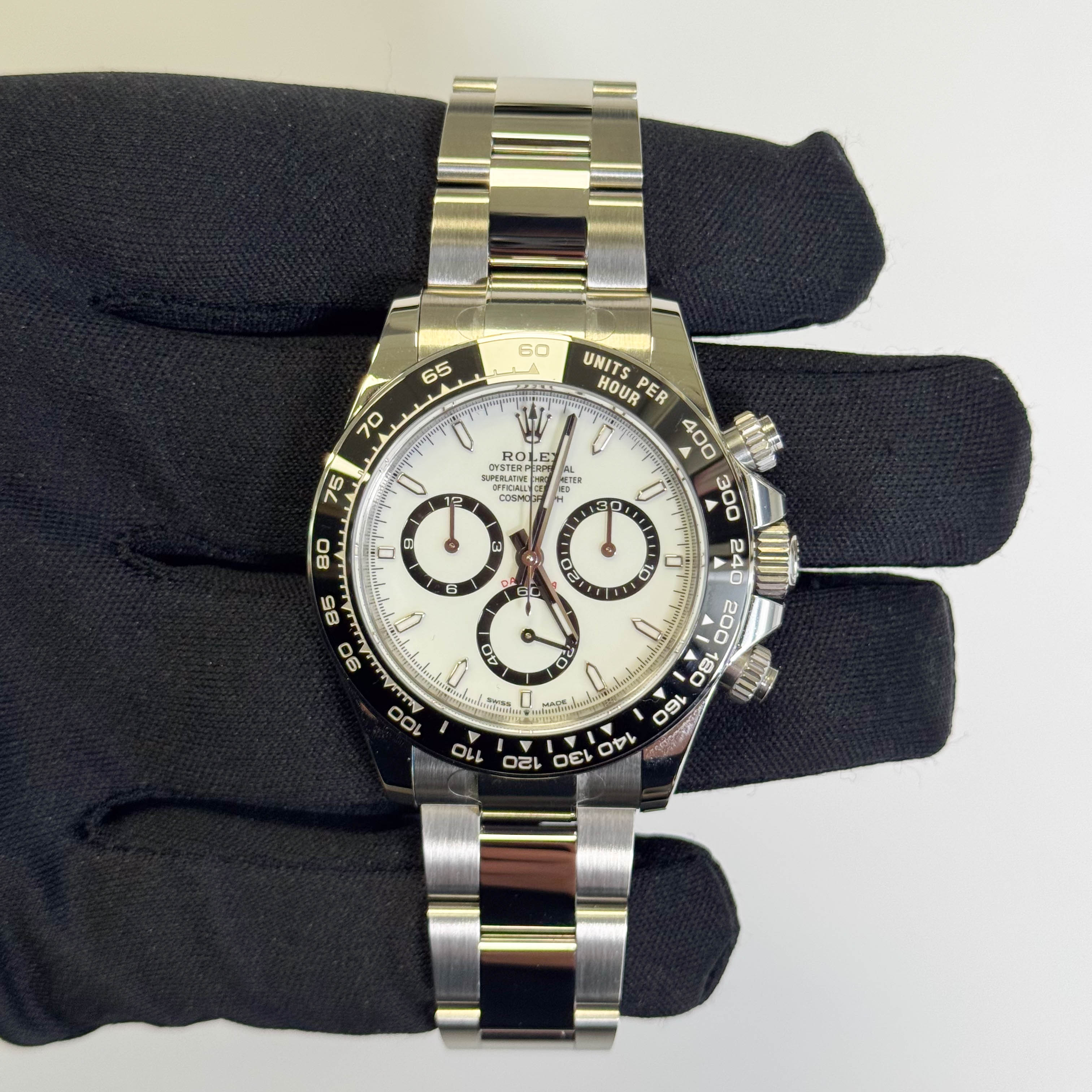 Rolex Daytona 40mm White Dial Watch Ref# 126500LN