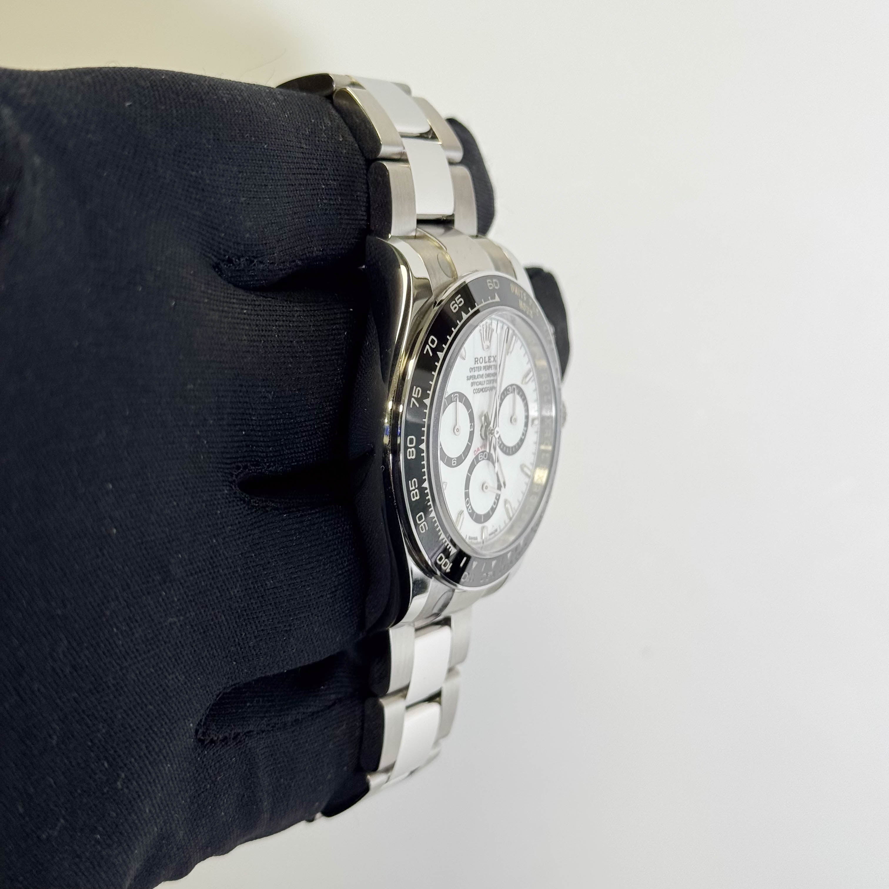 Rolex Daytona 40mm White Dial Watch Ref# 126500LN