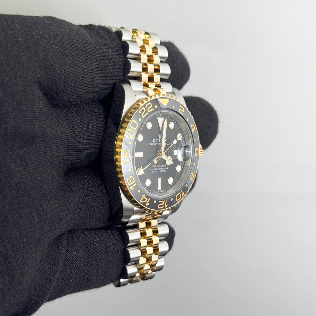 Rolex GMT-Master II 40mm Black Dial Watch Ref# 126713GRNR