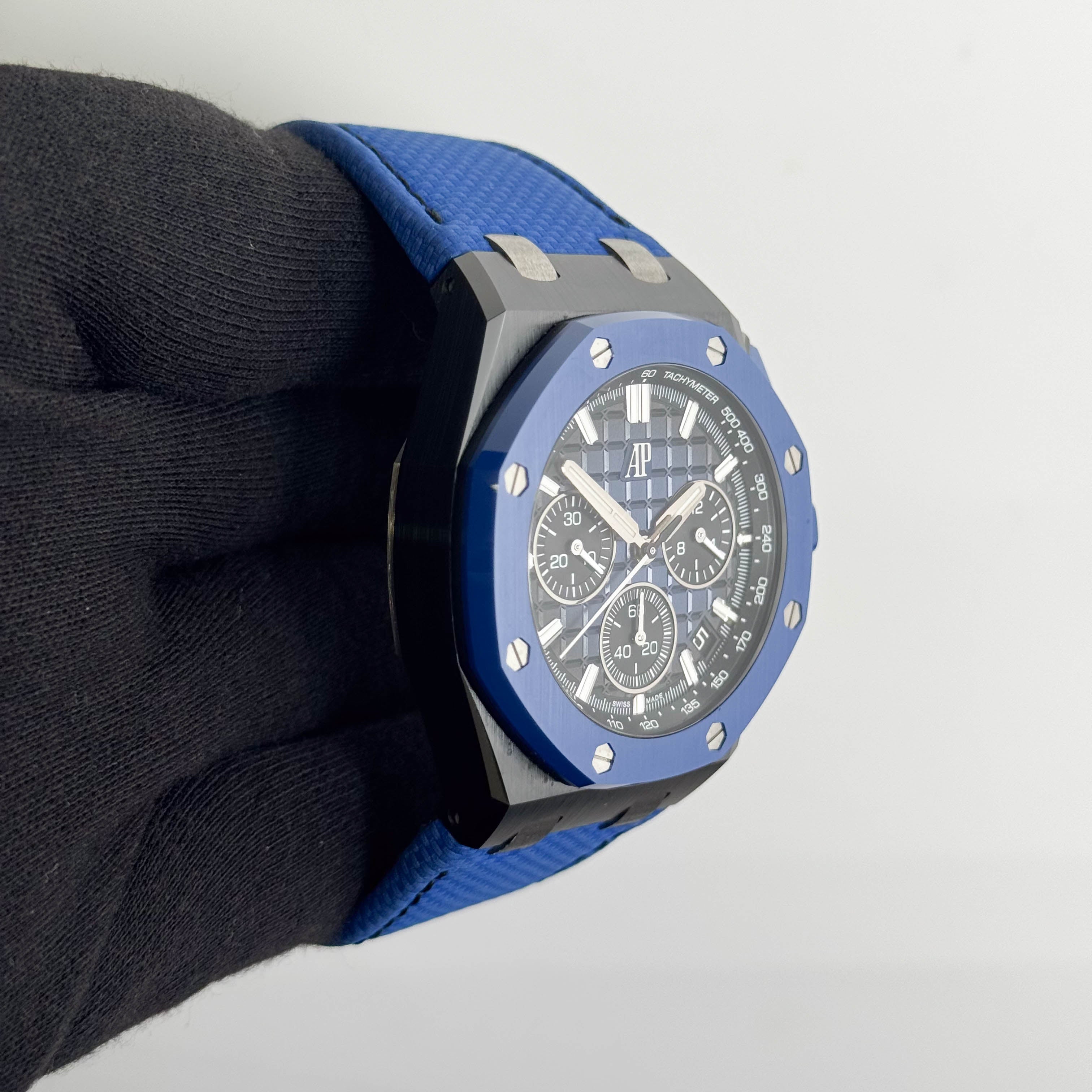 Audemars Piguet Royal Oak Offshore 43mm Blue Dial Watch Ref# 26420CE.OO.A043VE.01