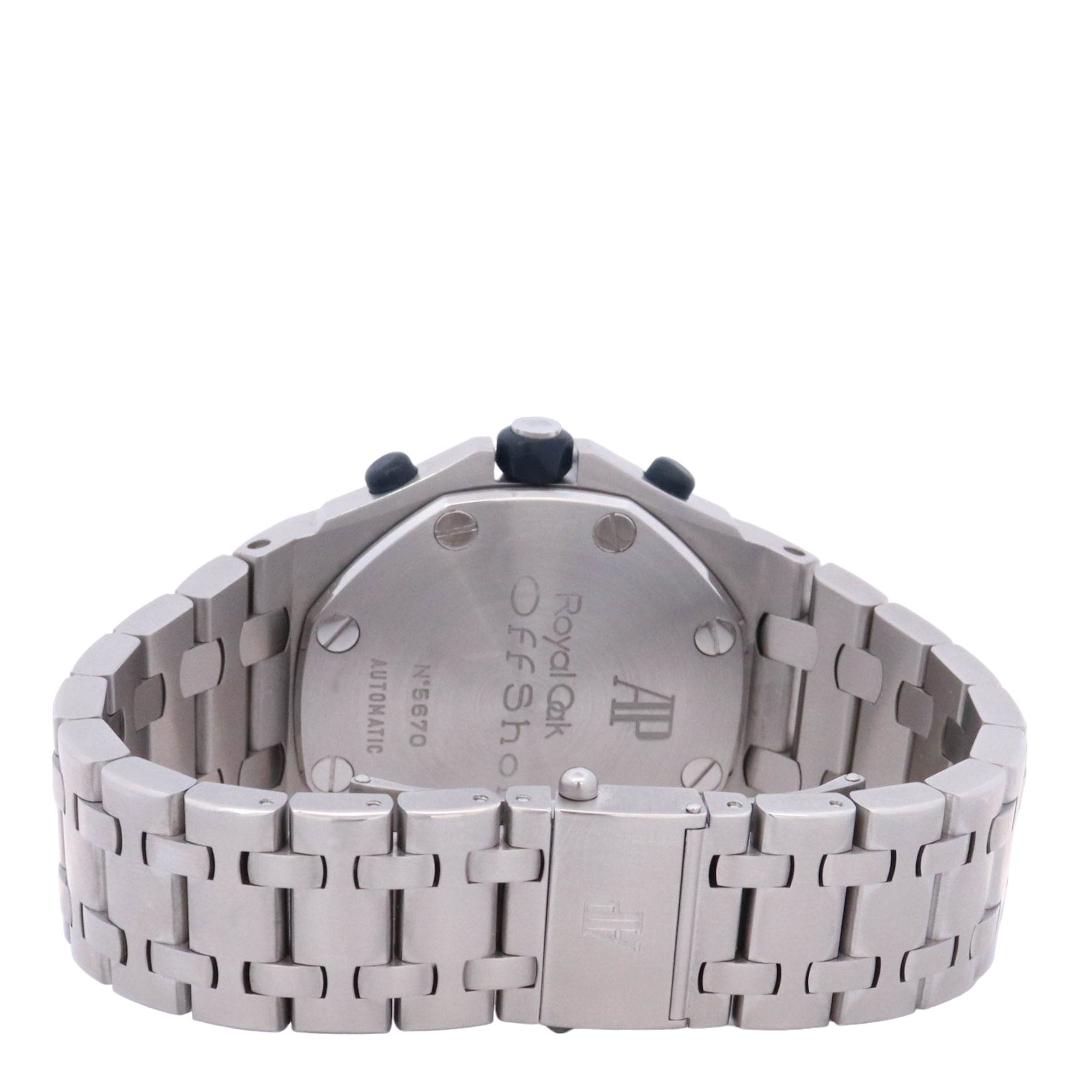 Audemars Piguet Royal Oak Offshore 42mm Stainless Steel Blue Chronograph Dial Watch Reference# 25721ST.OO.1000ST.09.A - Happy Jewelers Fine Jewelry Lifetime Warranty