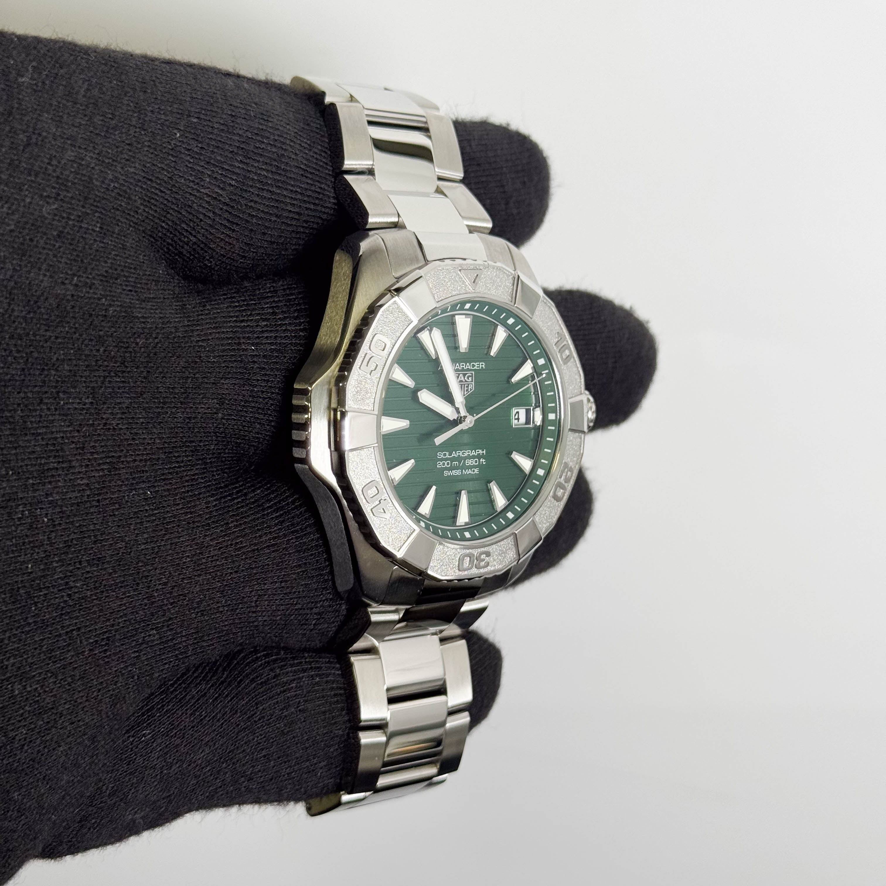Tag Heuer Aquaracer 40mm Green Dial Watch Ref# WBP1118.BA0047