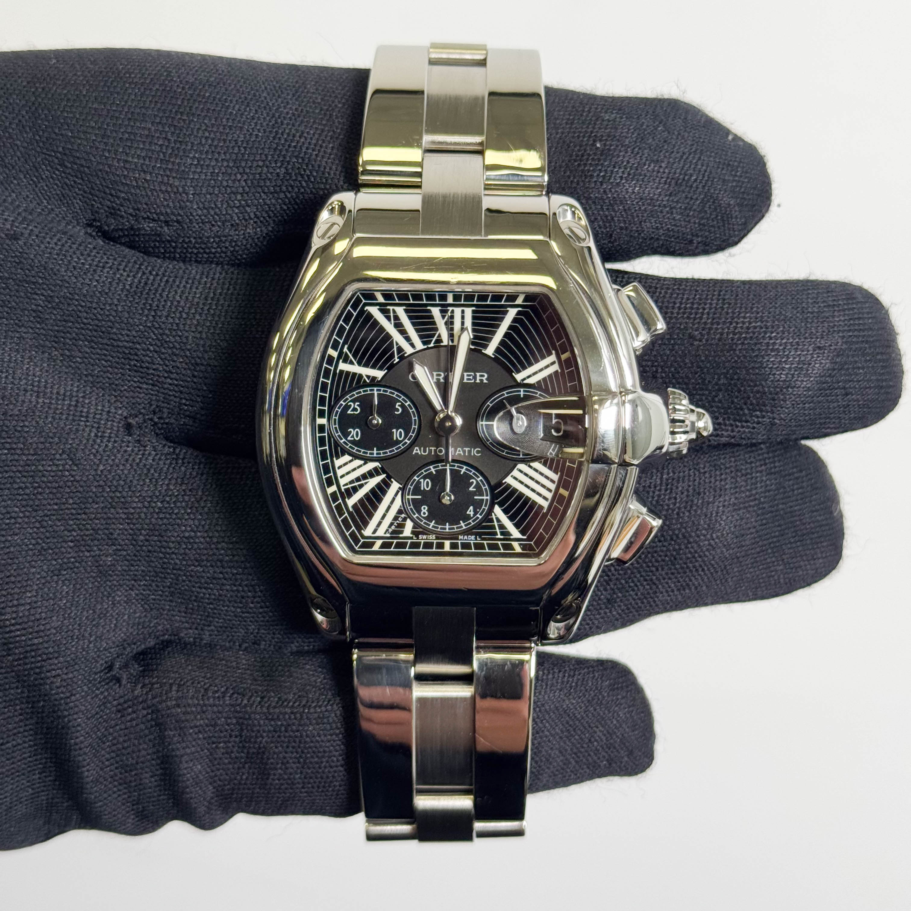 Cartier Roadster 43mm Black Dial Watch Ref# W62020X6 - Happy Jewelers Fine Jewelry Lifetime Warranty