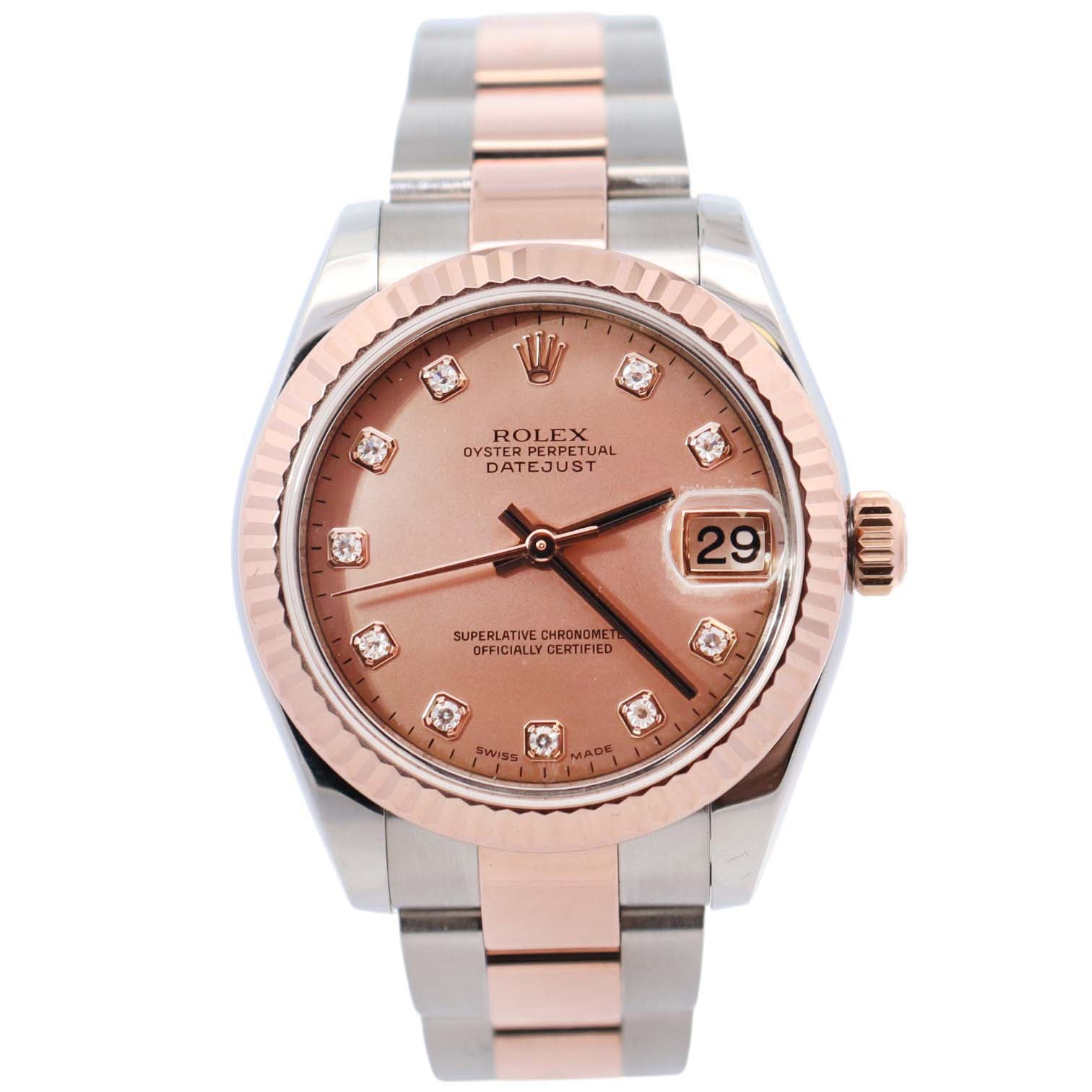 Rolex Datejust 31mm Pink MOP Dial Watch Ref# 178271 - Happy Jewelers Fine Jewelry Lifetime Warranty