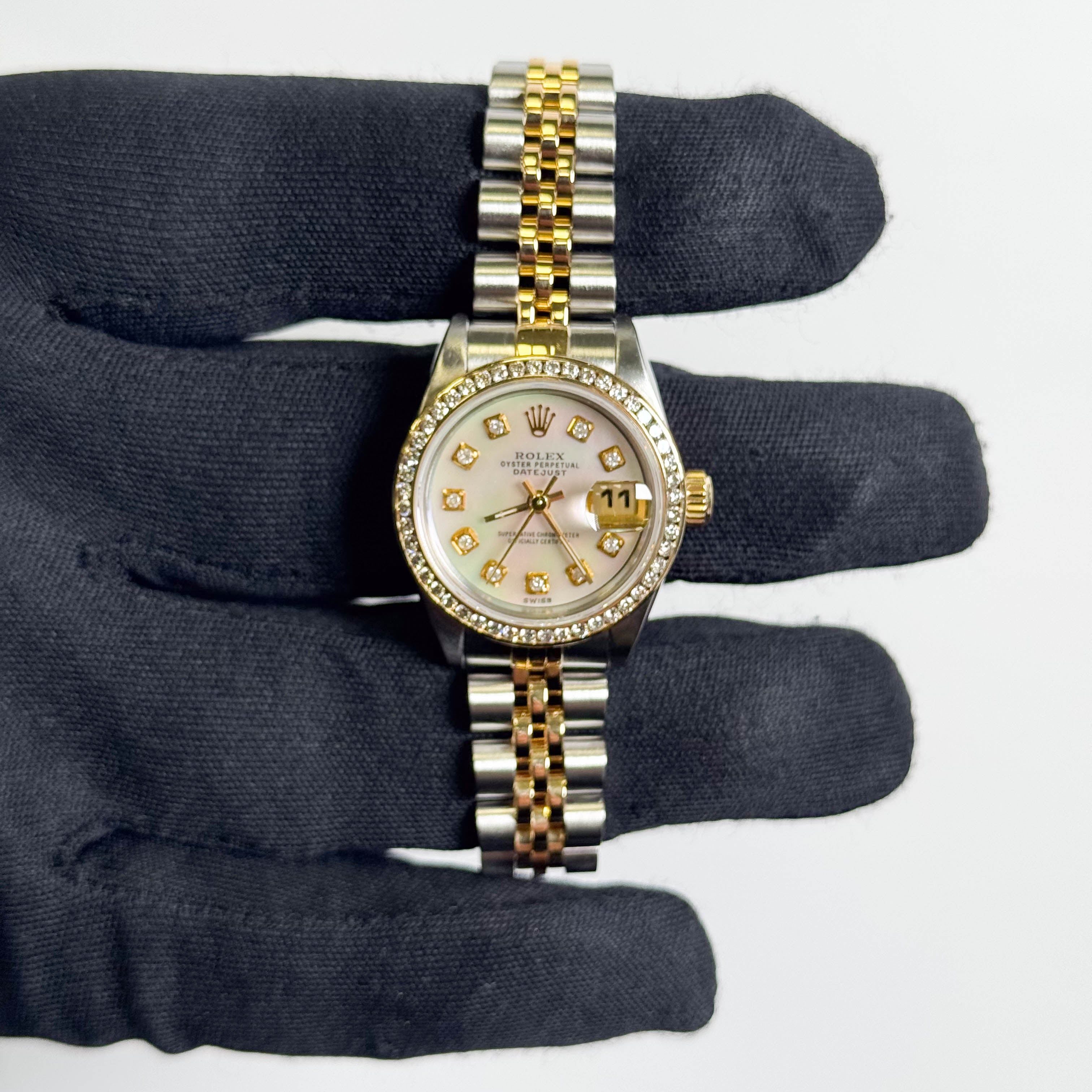 Rolex Datejust 26mm MOP Dial Watch Ref# 69173 - Happy Jewelers Fine Jewelry Lifetime Warranty