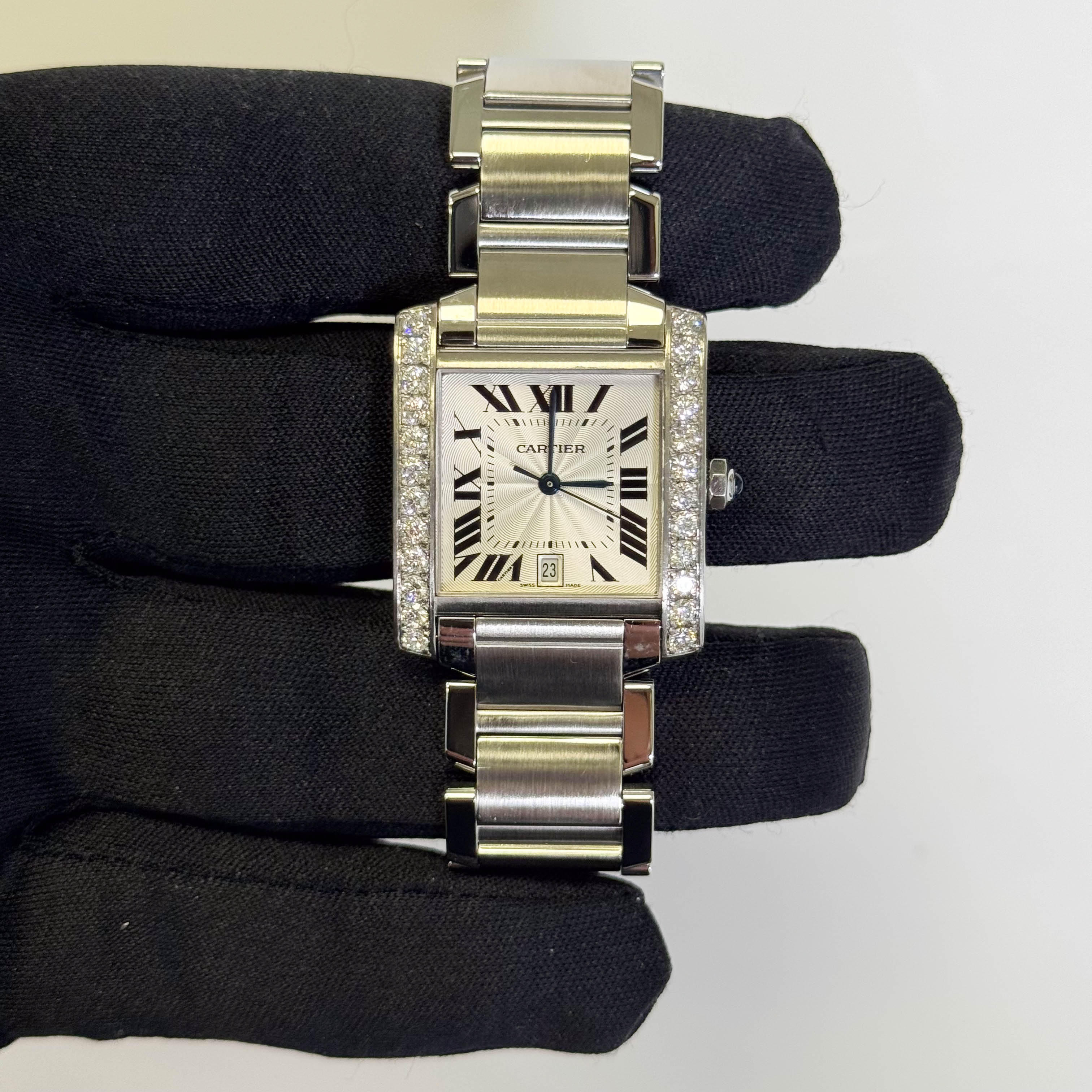 Cartier Tank 28mm White Dial Watch Ref# W51002Q3 - Happy Jewelers Fine Jewelry Lifetime Warranty