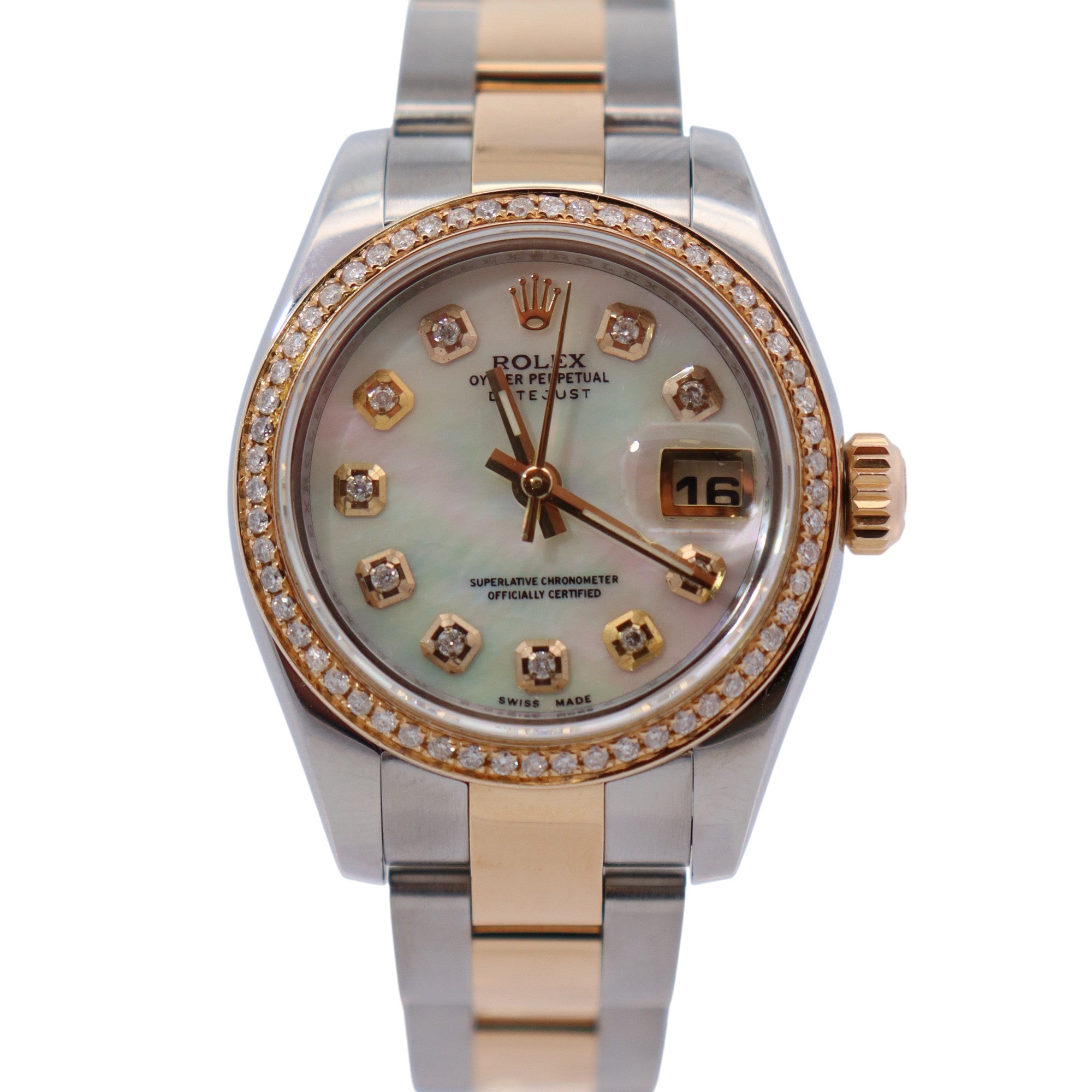 Rolex Datejust 26mm MOP Dial Watch Ref# 179173 - Happy Jewelers Fine Jewelry Lifetime Warranty