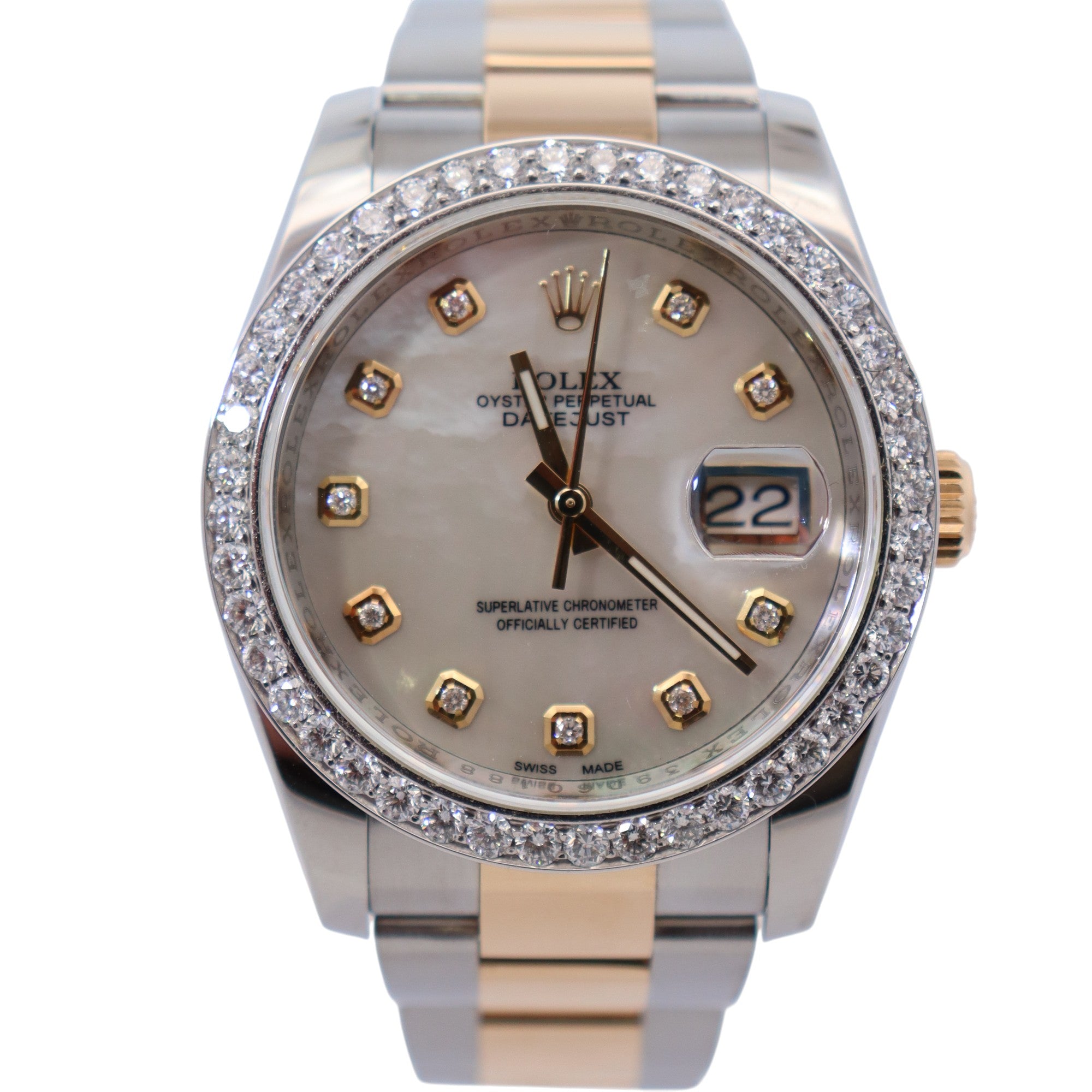 Rolex Datejust 36mm MOP Dial Watch Ref# 116203 - Happy Jewelers Fine Jewelry Lifetime Warranty