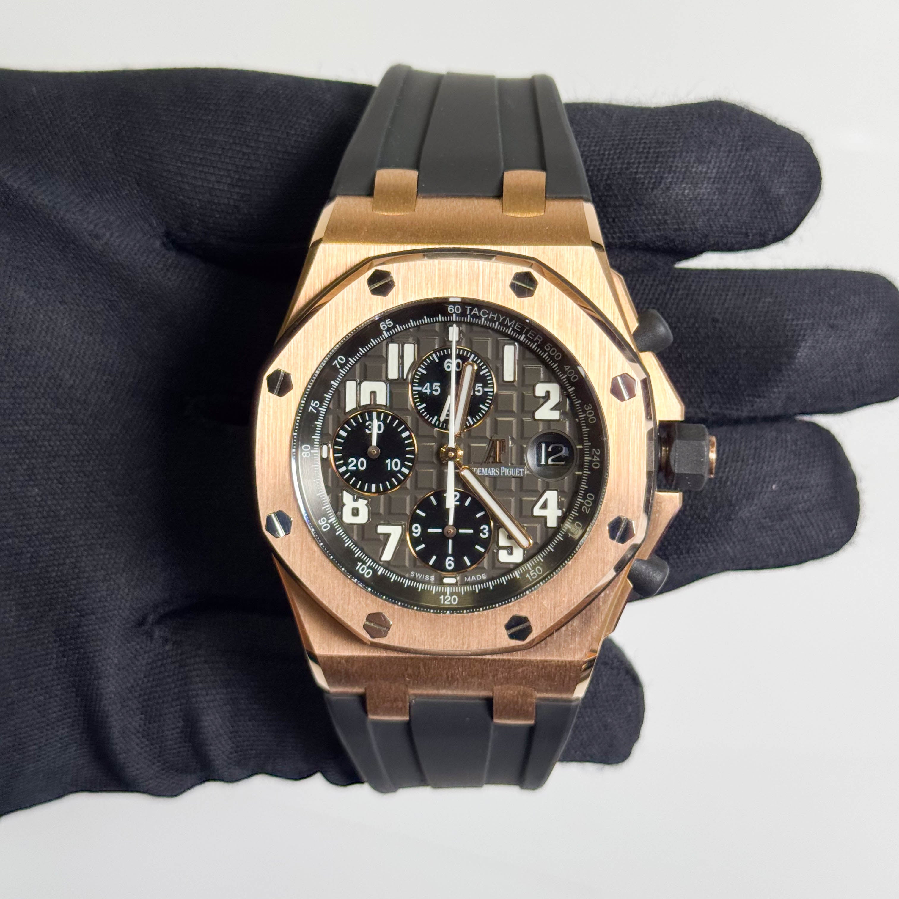 Audemars Piguet Royal Oak Offshore 42mm Grey Dial Watch Ref# 25940OK.OO.D002CA.02 - Happy Jewelers Fine Jewelry Lifetime Warranty