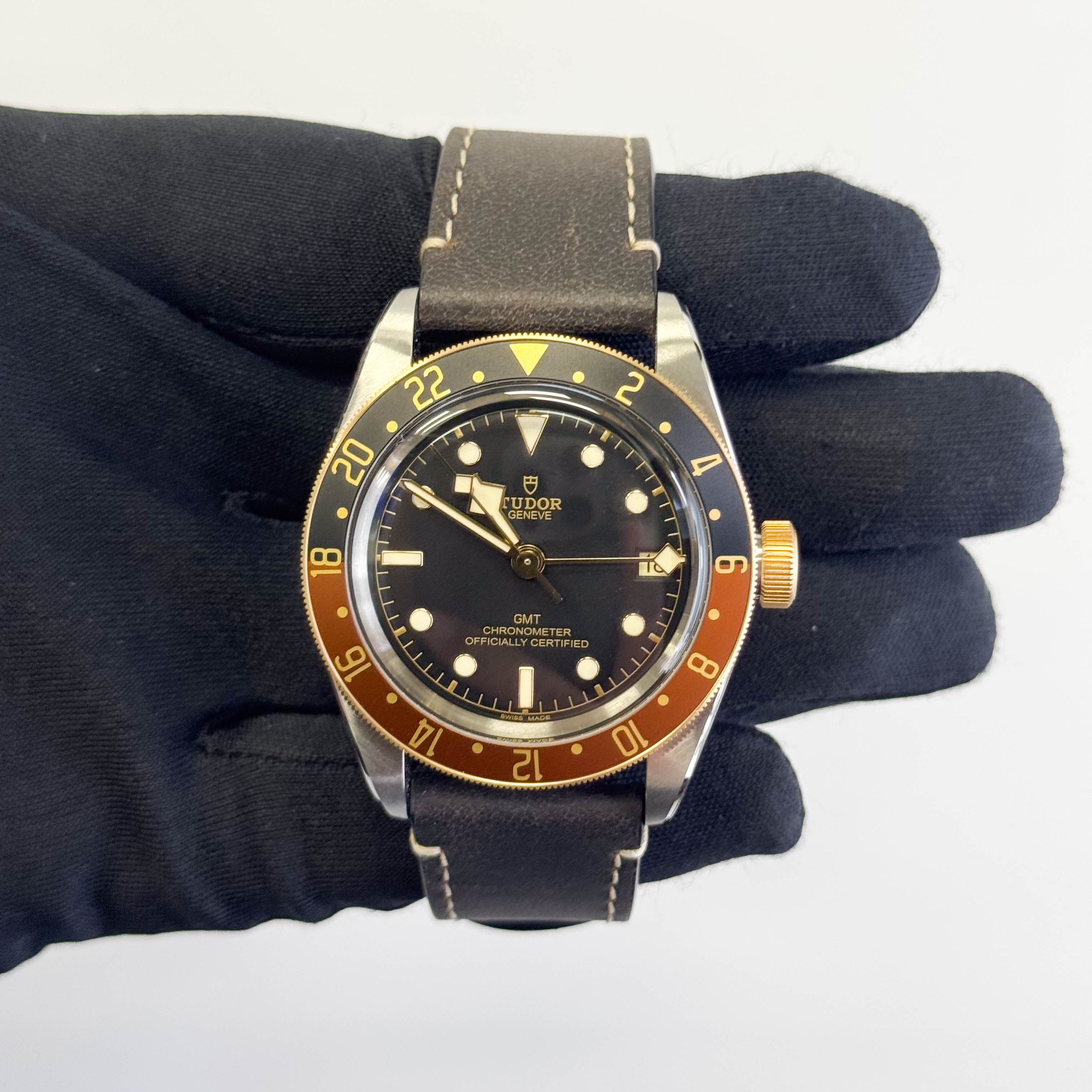 Tudor Black Bay GMT 41mm Black Dial Watch Ref# 79833MN - Happy Jewelers Fine Jewelry Lifetime Warranty