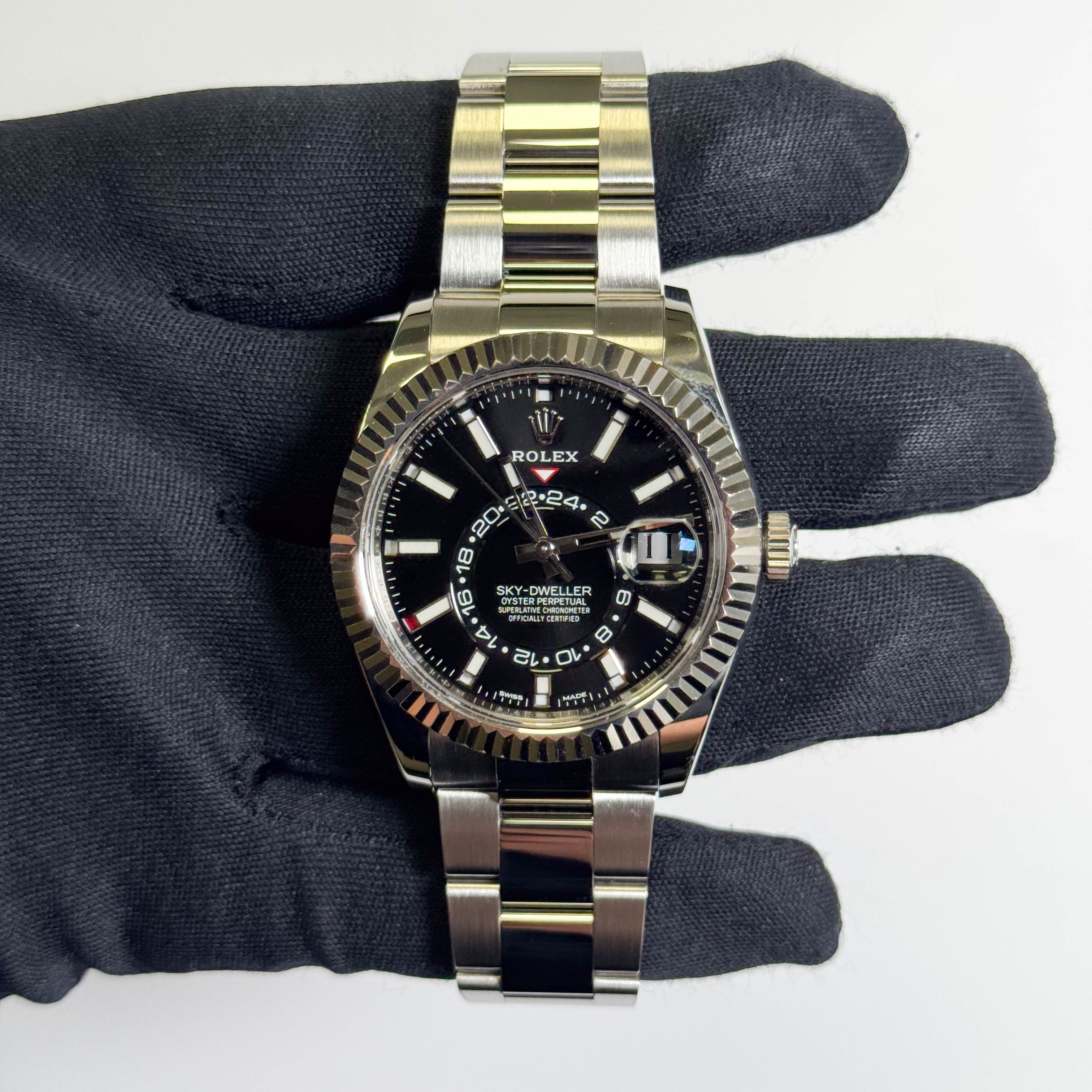 Rolex Sky-Dweller 42 mm Black Dial Watch Ref# 326934 - Happy Jewelers Fine Jewelry Lifetime Warranty