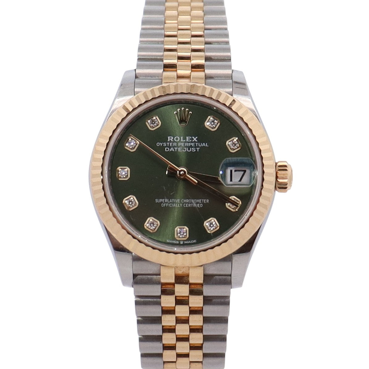 Rolex Datejust 31mm Green Dial Watch Ref# 278273 - Happy Jewelers Fine Jewelry Lifetime Warranty