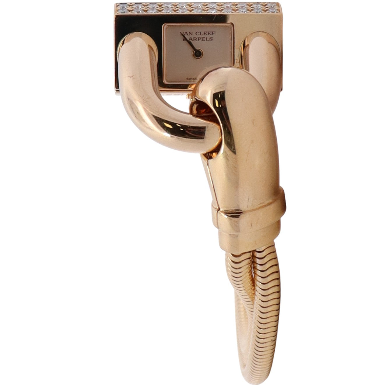 Van Cleef Cadenas 26x13mm White Dial Watch Ref# 131977 - Happy Jewelers Fine Jewelry Lifetime Warranty