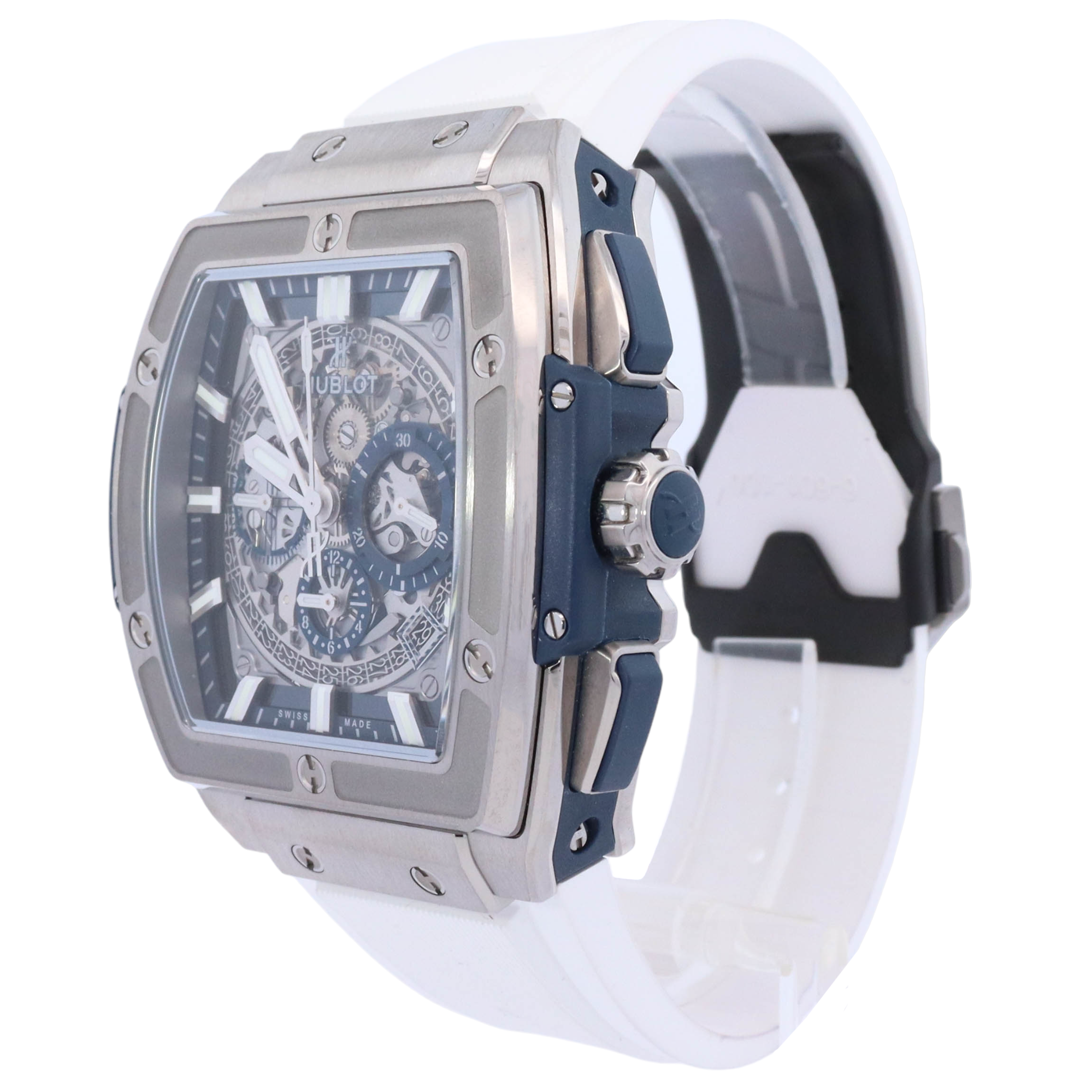 Hublot Spirit of Big Bang 45mm Titanium Skeleton Dial Watch Reference# 601.NX.7170.LR - Happy Jewelers Fine Jewelry Lifetime Warranty