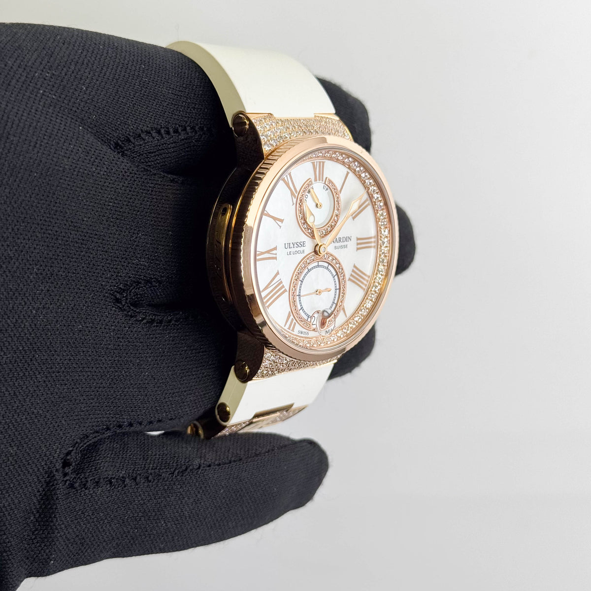 Ulysse Nardin Lady's Marine Chronometer 39mm MOP Dial Watch Ref: 1182-160