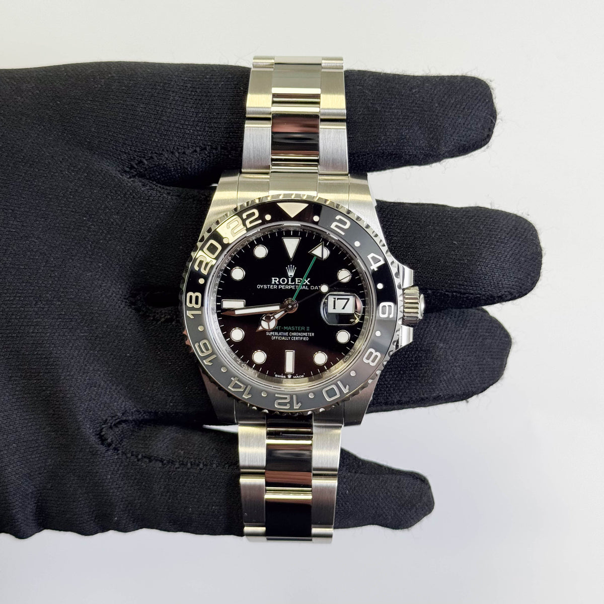 Rolex GMT-Master II "Bruce Wayne" 40mm Black Dial Watch Ref# 126710GRNR