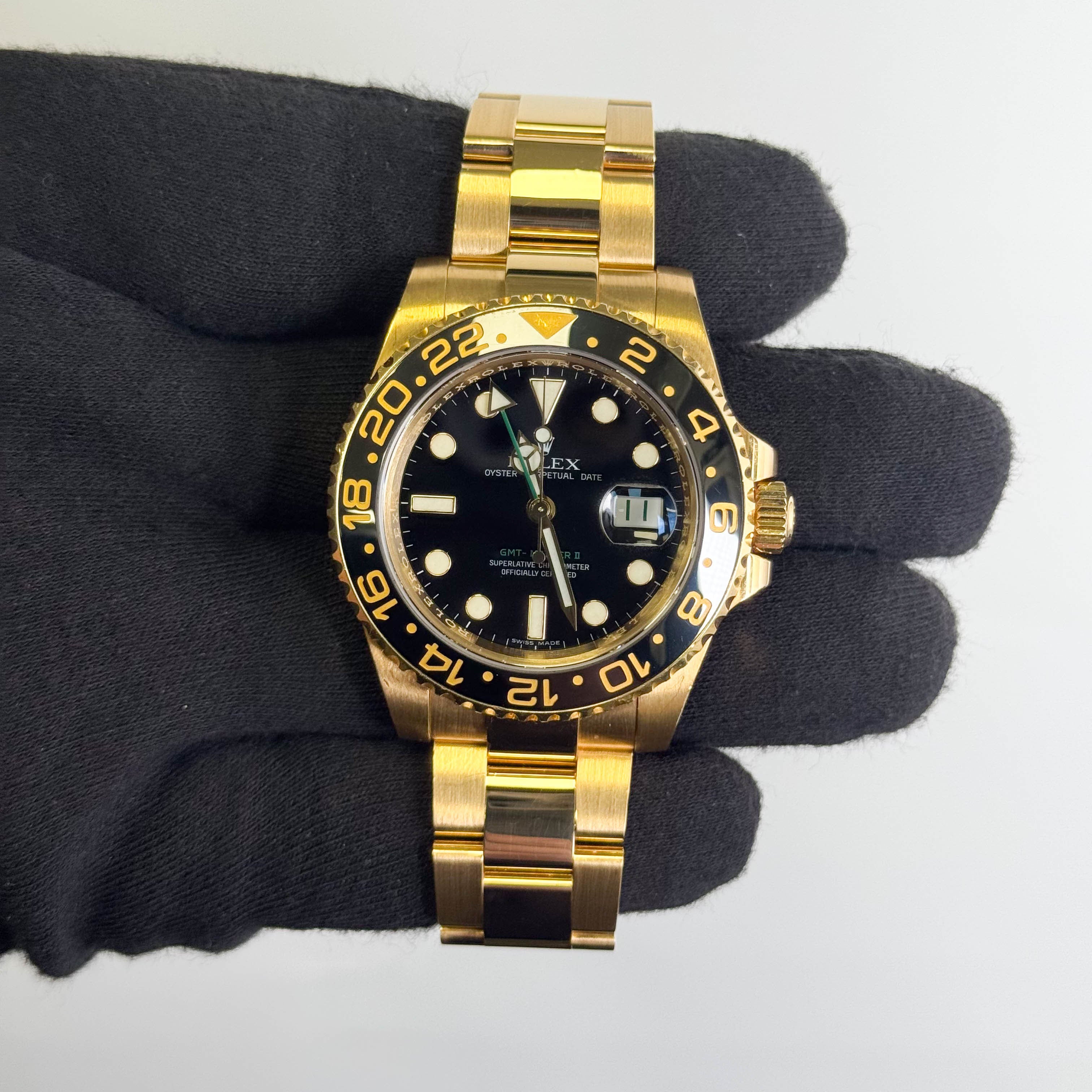 Rolex GMT Master II 40mm Black Dial Watch Ref# 116718LN