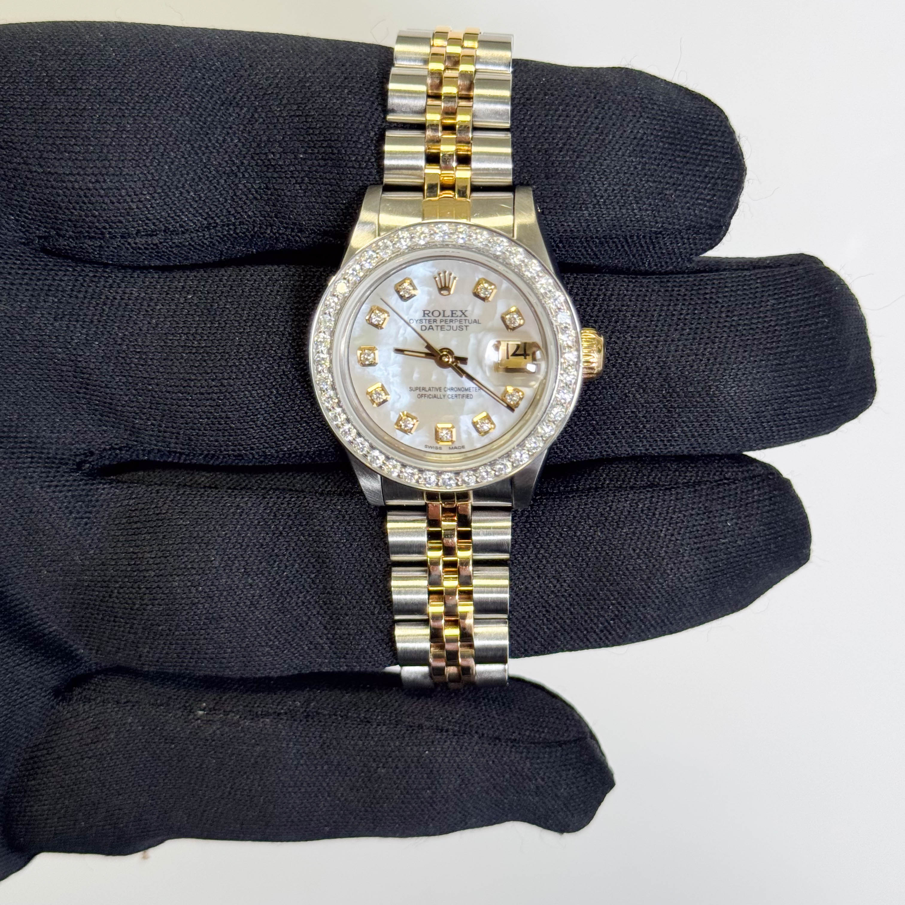 Rolex Datejust 26mm MOP Dial Watch Ref# 69173 - Happy Jewelers Fine Jewelry Lifetime Warranty