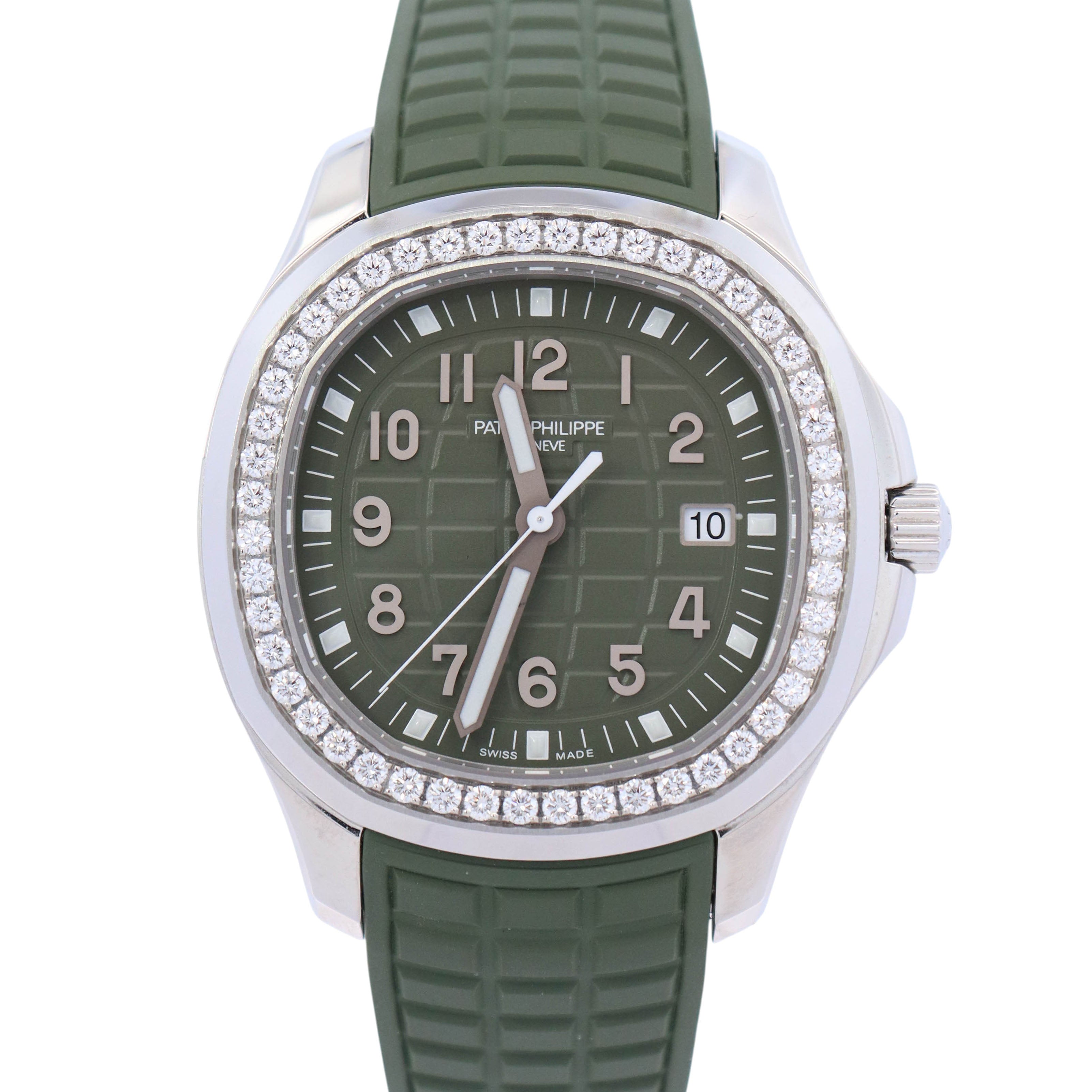 Patek Philippe Aquanaut 38.8mm Green Dial Watch Ref# 5267/200A-011 - Happy Jewelers Fine Jewelry Lifetime Warranty