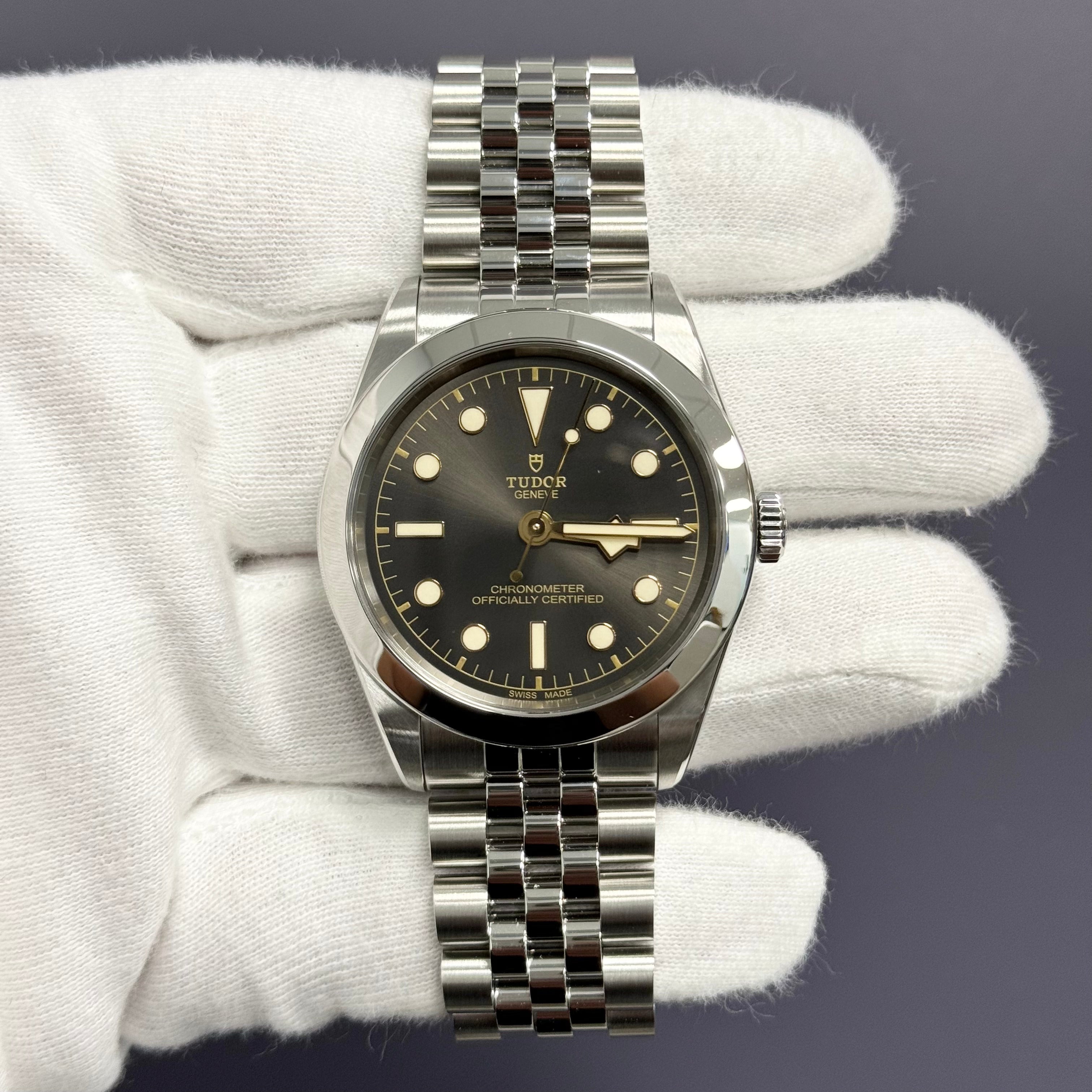 Tudor Black Bay 39mm Black Dot Dial Watch Ref# 79660 - Happy Jewelers Fine Jewelry Lifetime Warranty