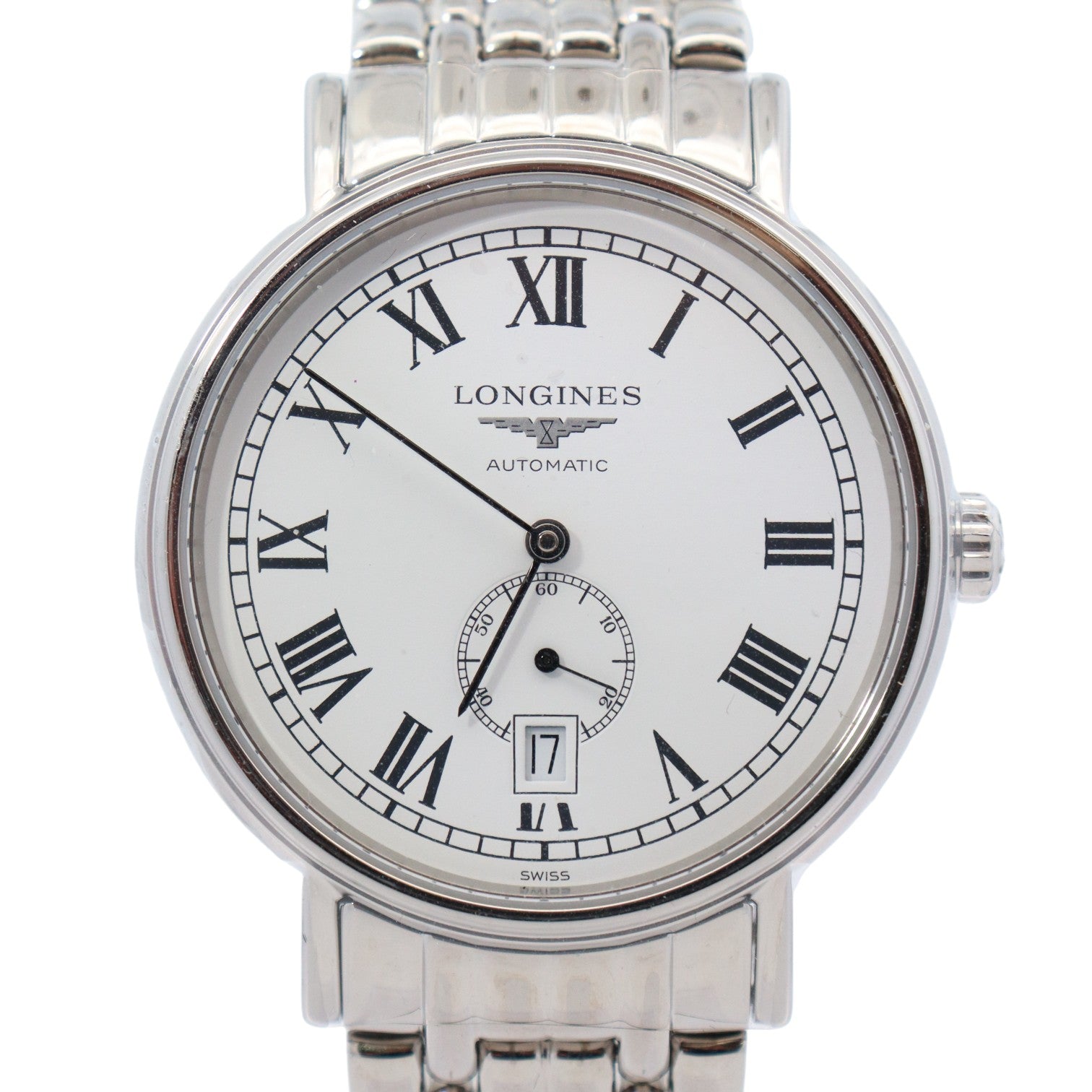 Longines Presence 40mm White Dial Watch Ref#L4.905.4.11.6 - Happy Jewelers Fine Jewelry Lifetime Warranty