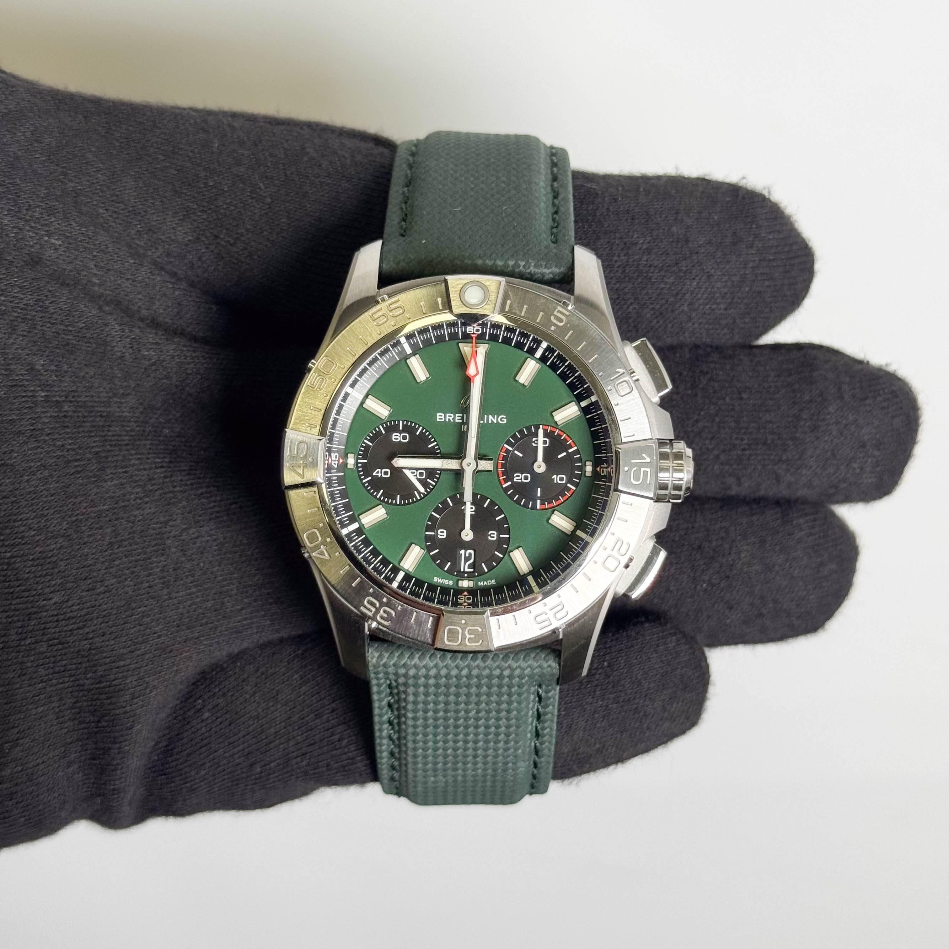 Breitling Avenger 42mm Green Dial Watch Ref# AB0146