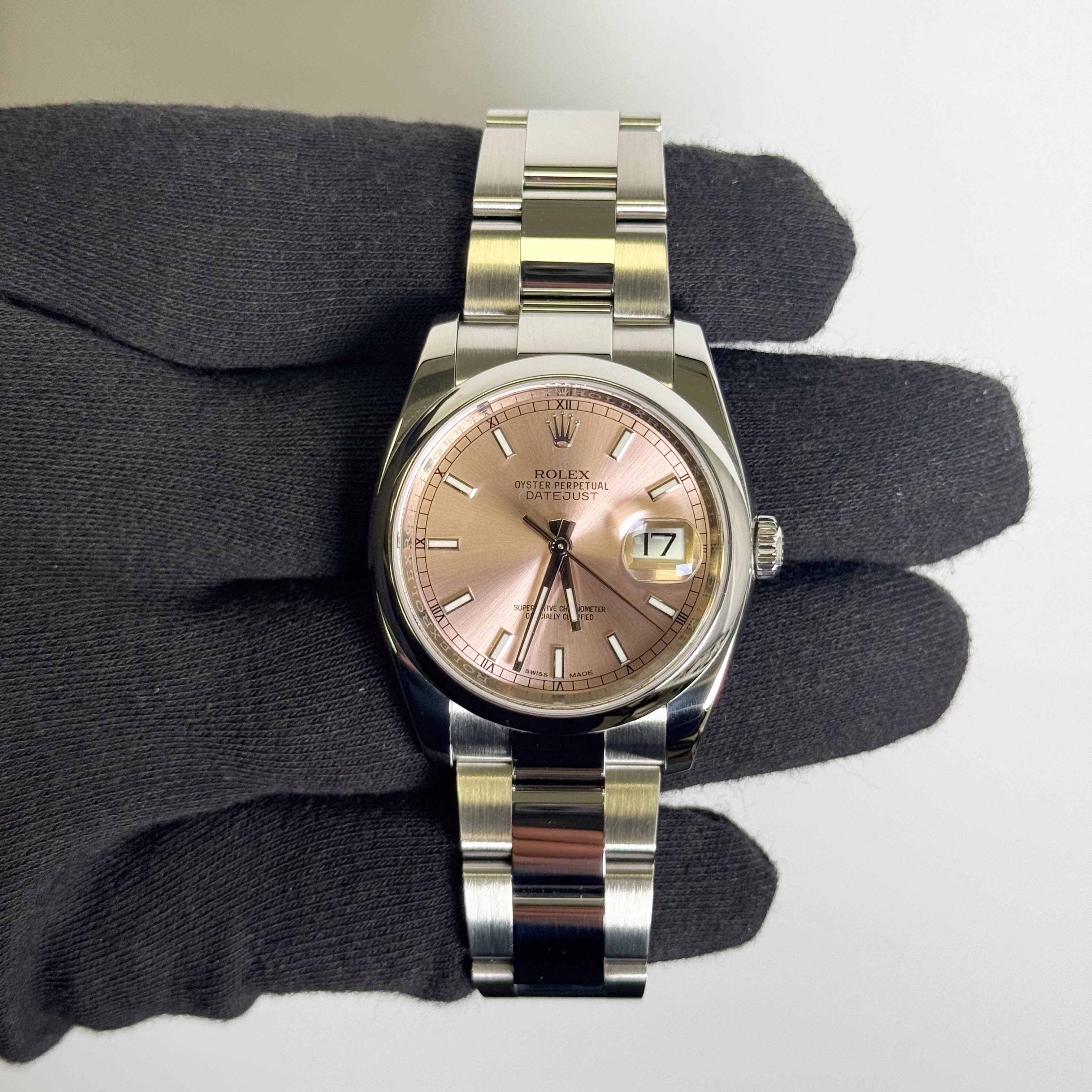 Rolex Datejust 36mm Pink Dial Watch Ref# 116200
