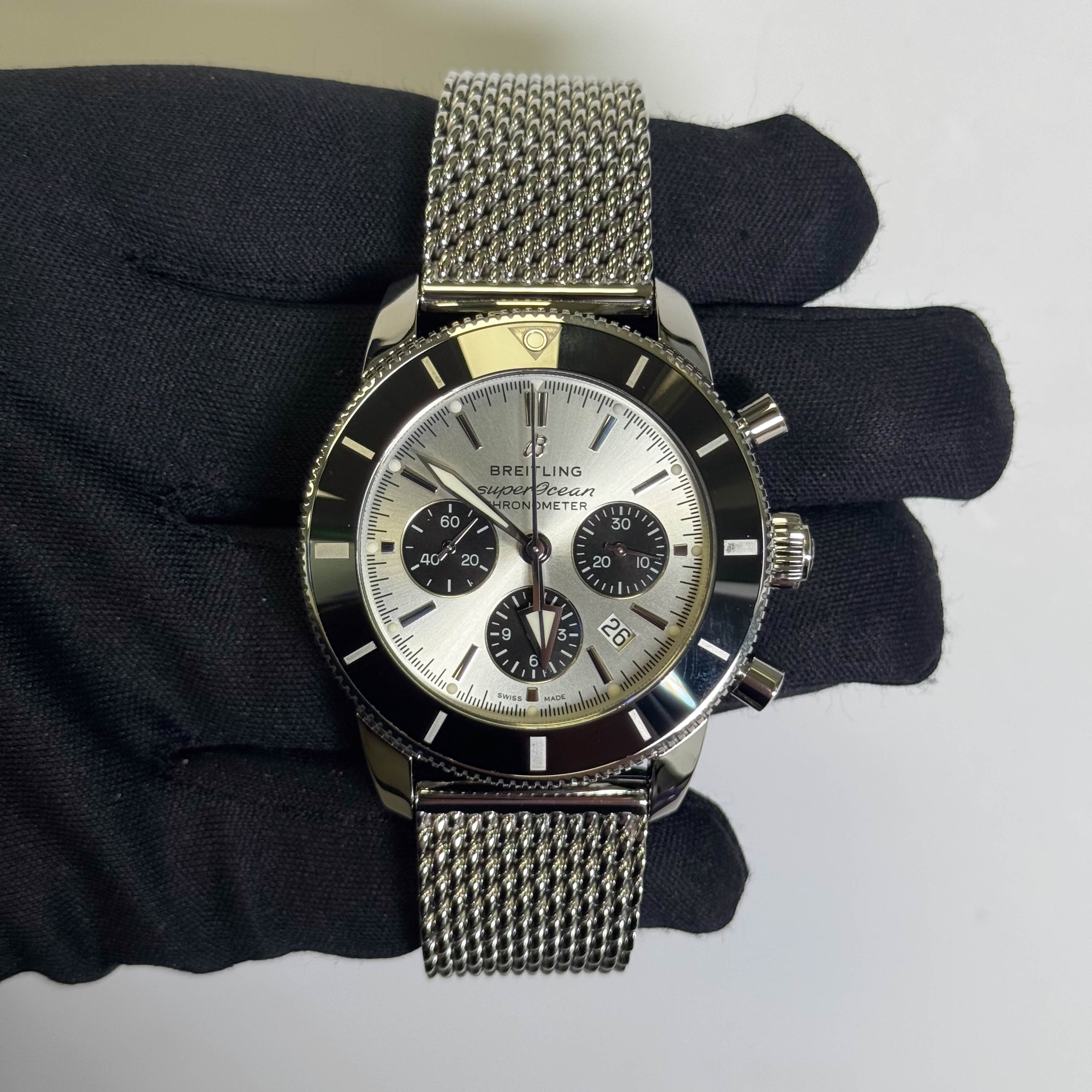 Breitling Superocean Heritage 44mm Silver Dial Ref# AB0162