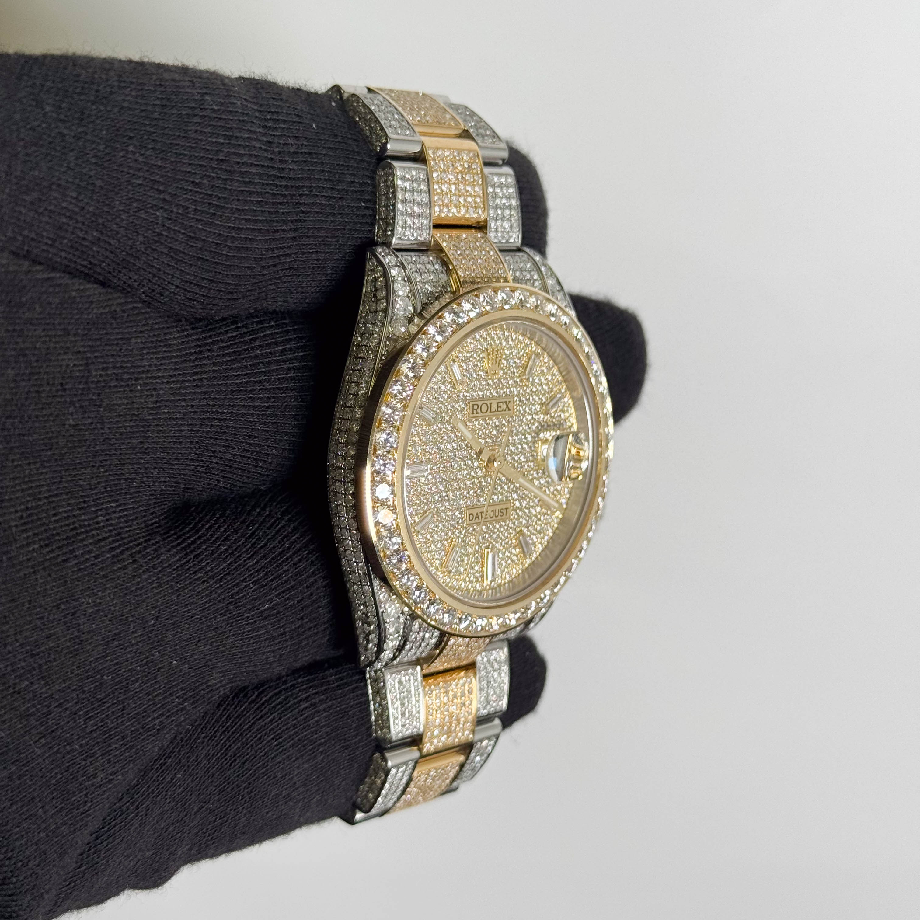 Rolex Datejust 41mm Custom Iced Out Dial Watch Ref# 126333