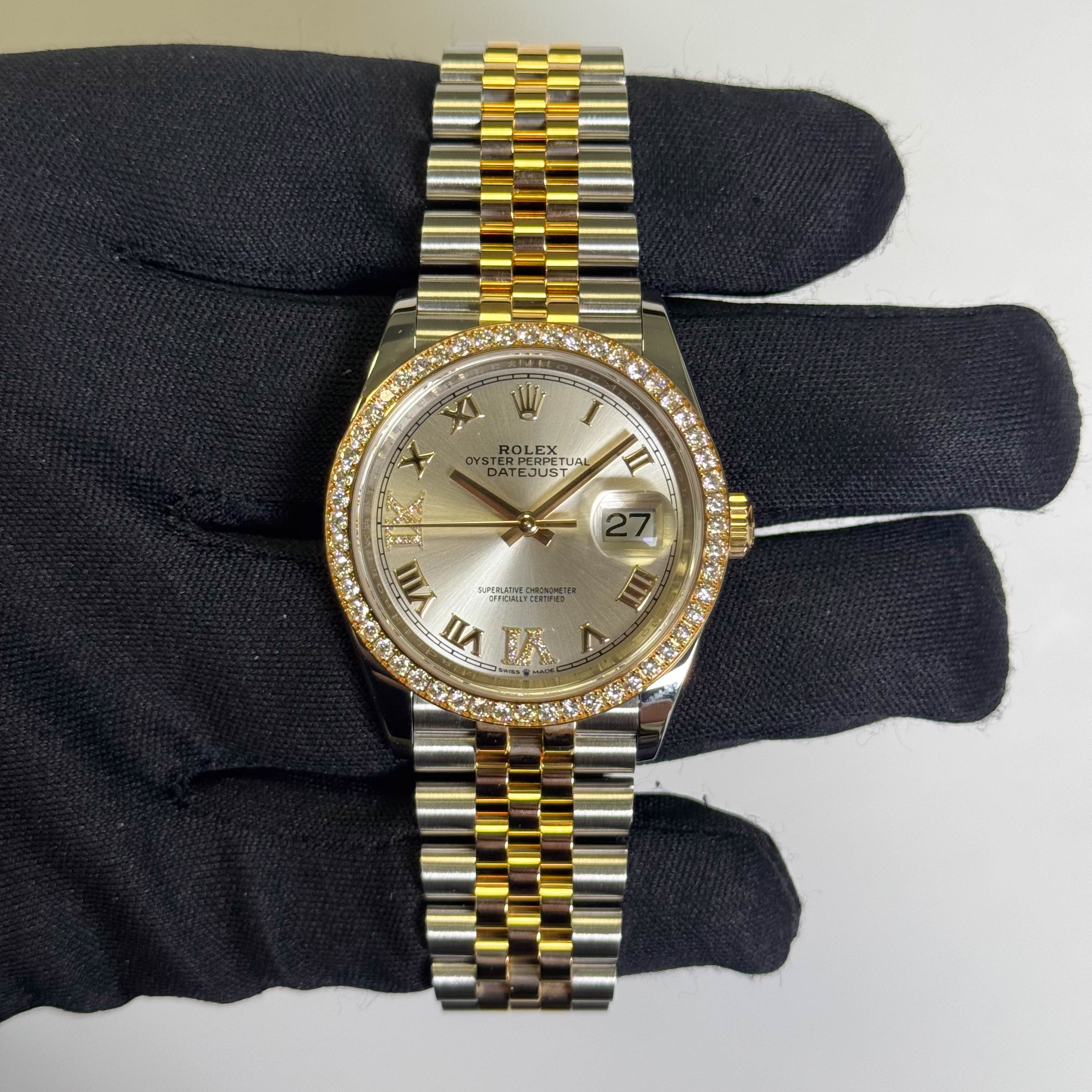 Rolex Datejust 36mm Silver Dial Watch Ref# 126283RBR