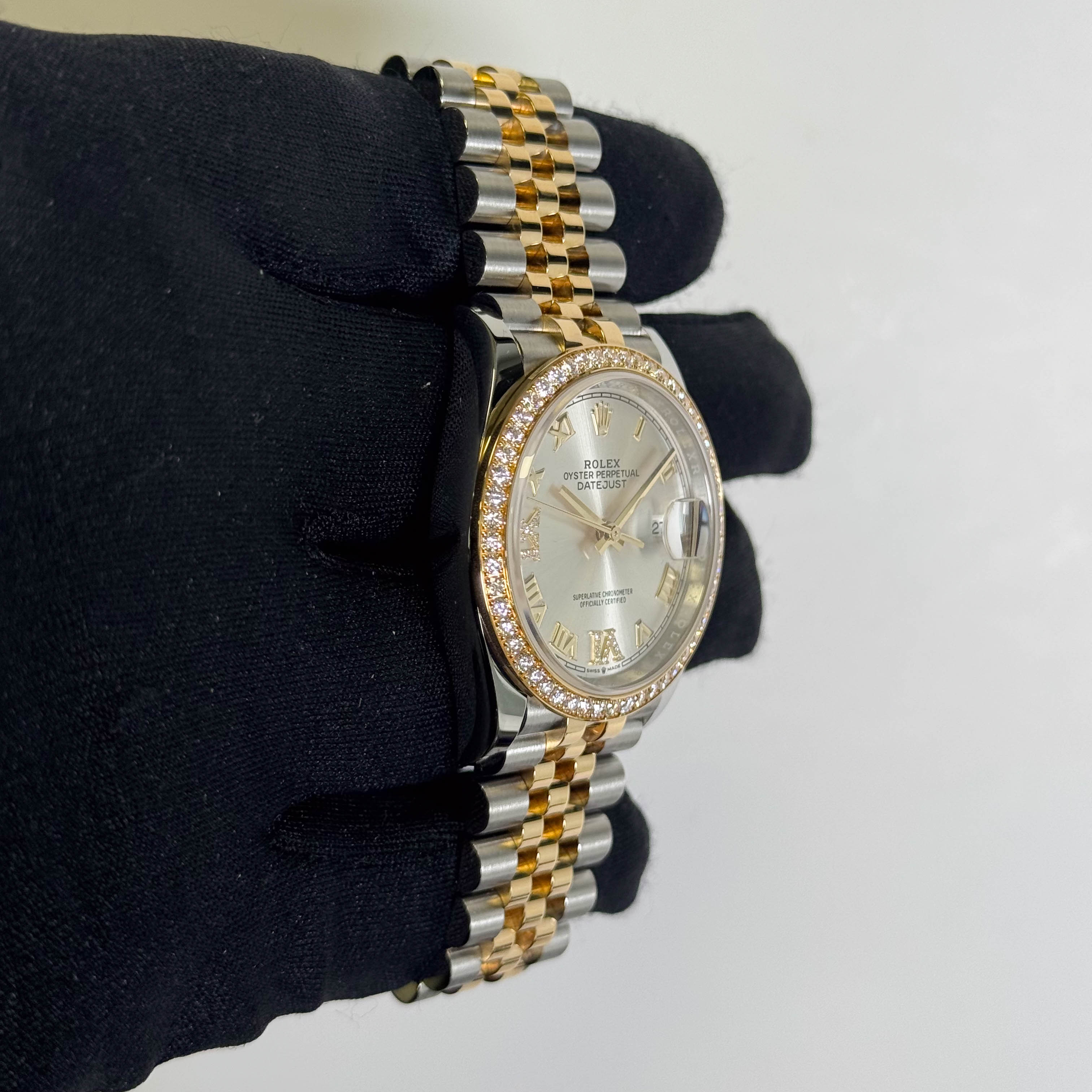 Rolex Datejust 36mm Silver Dial Watch Ref# 126283RBR