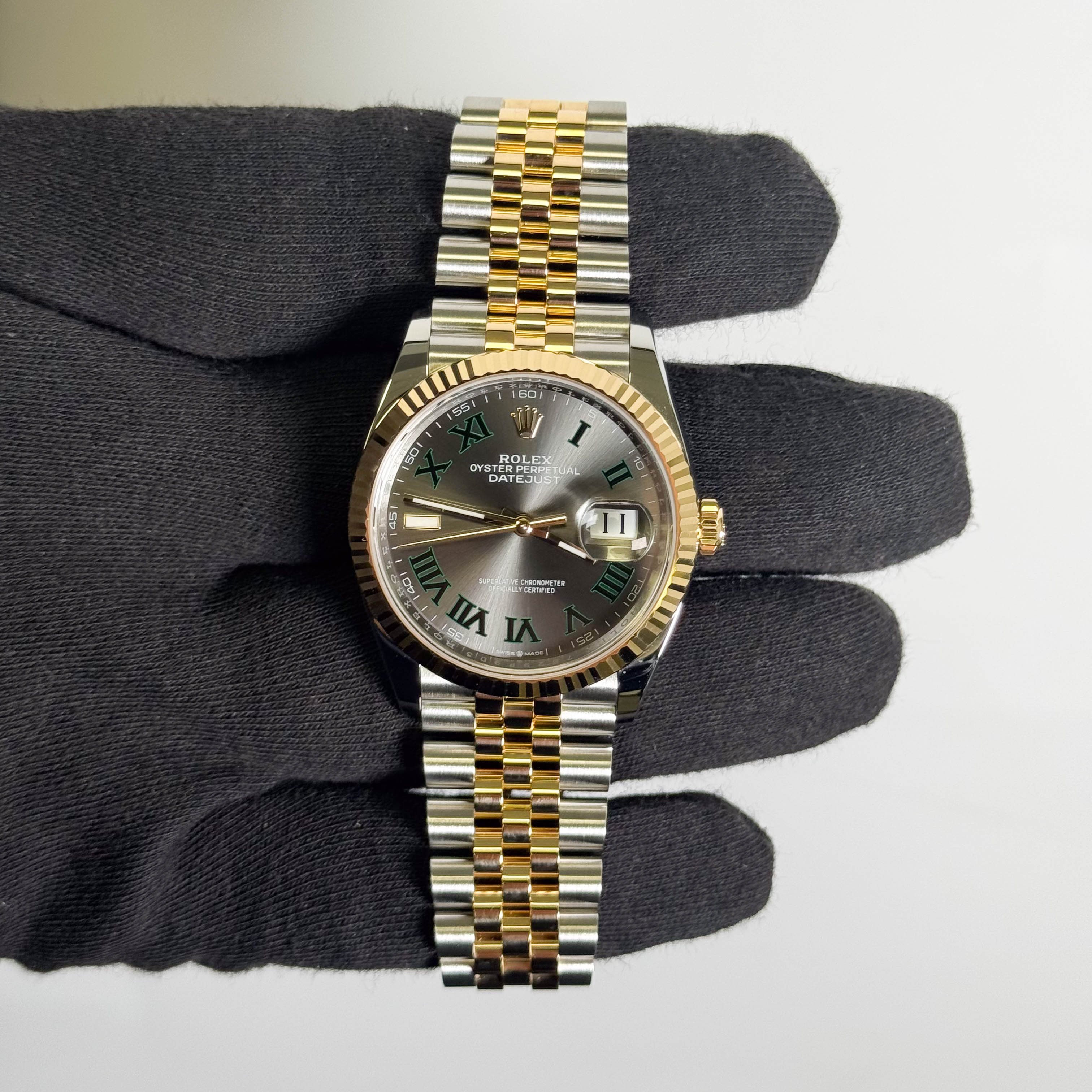 Rolex Datejust 36mm Wimbledon Dial Watch Ref# 126233