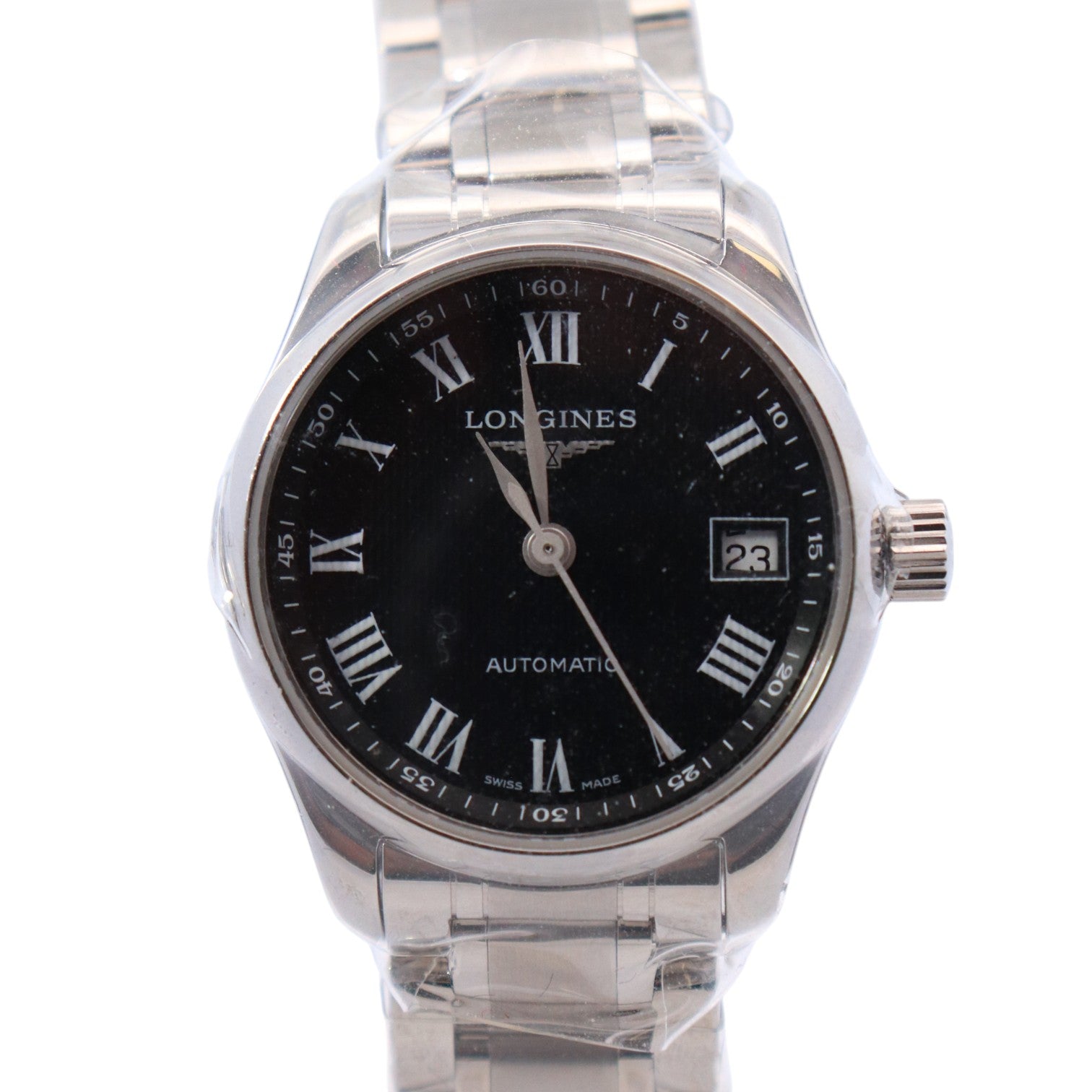 Longines Master Collection 25.5mm Black Dial Watch Ref#L2.128.4.51.6 - Happy Jewelers Fine Jewelry Lifetime Warranty