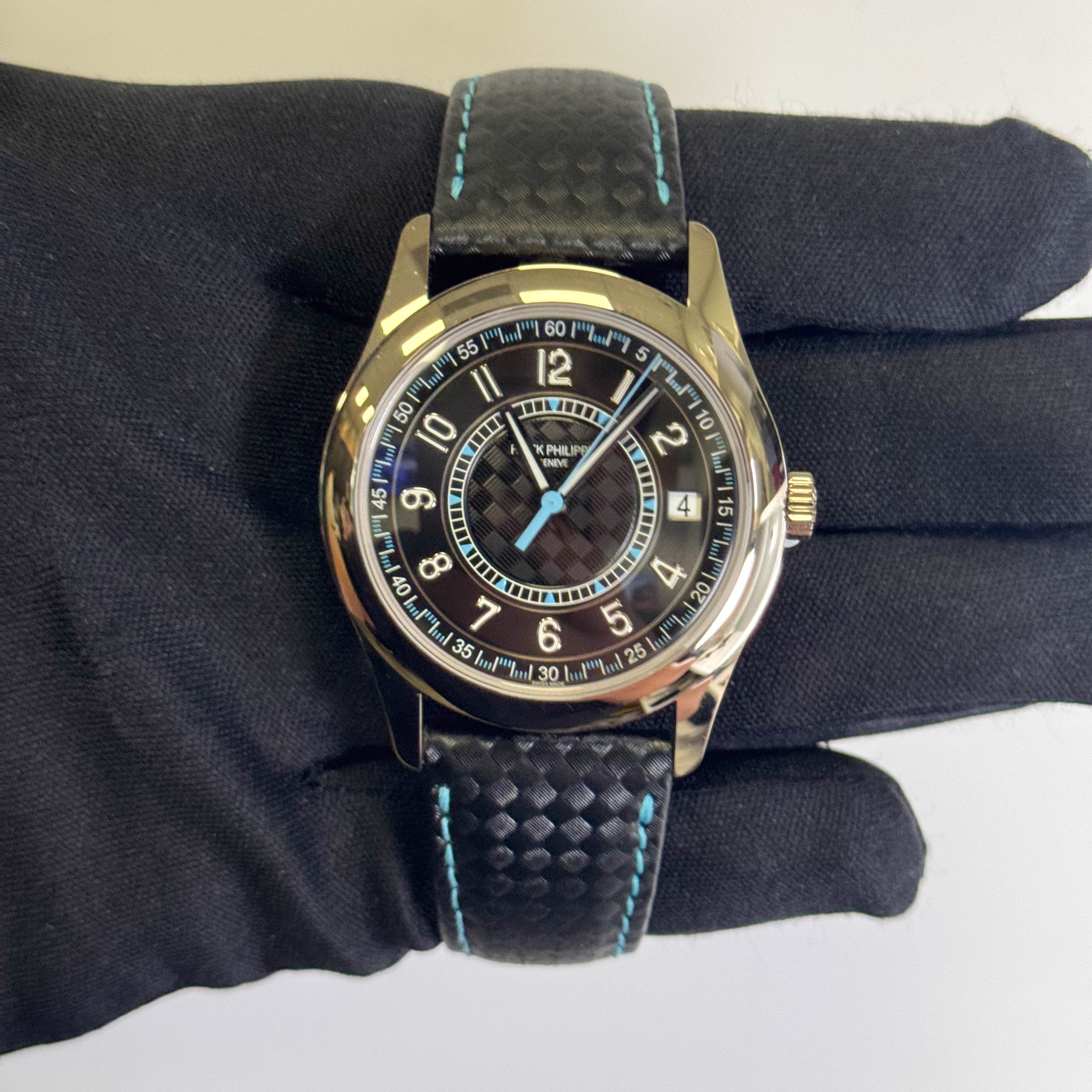 Patek Philippe Calatrava 40mm Black Dial Watch Ref# 6007G-011