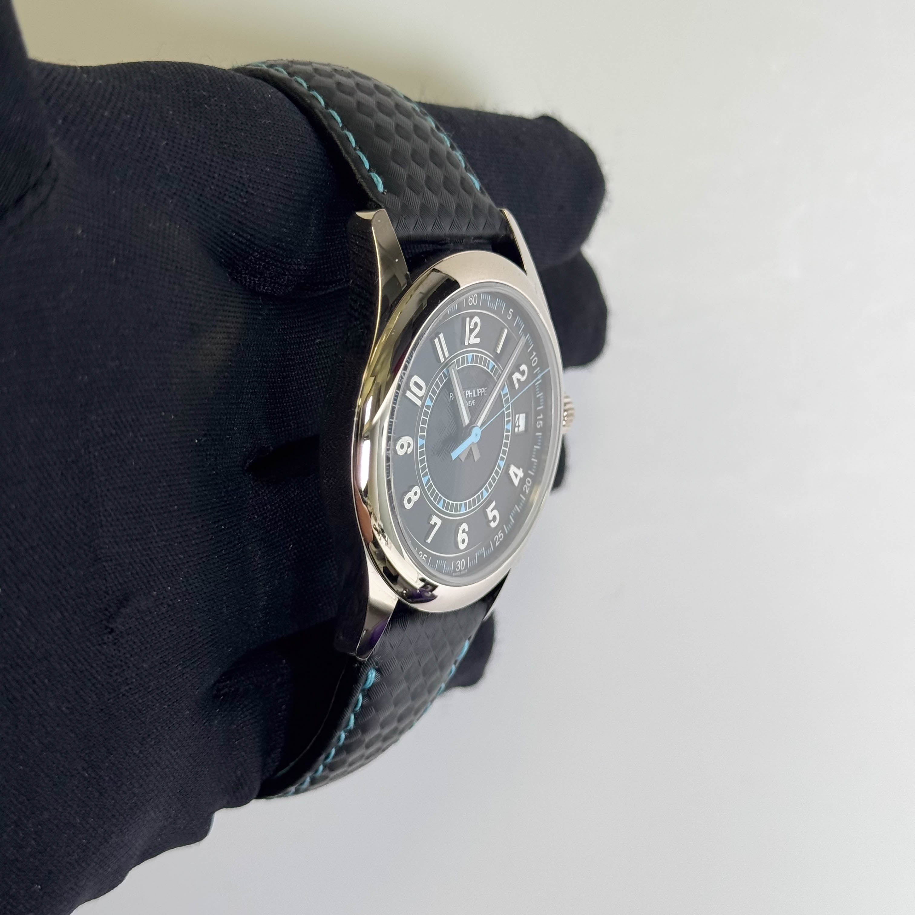 Patek Philippe Calatrava 40mm Black Dial Watch Ref# 6007G-011