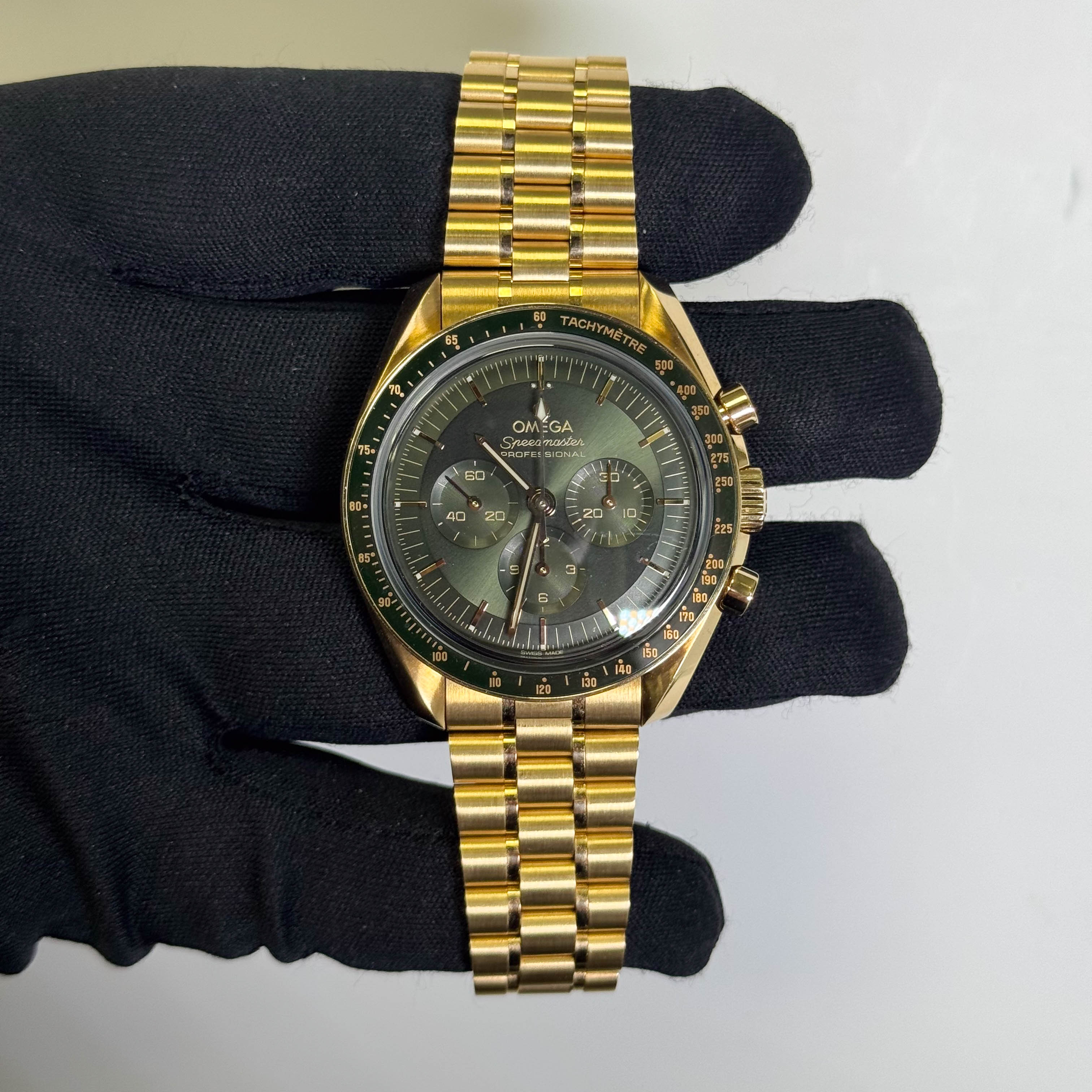 Omega Speedmaster 42mm Green Dial Watch Ref# 310.60.42.50.10.001