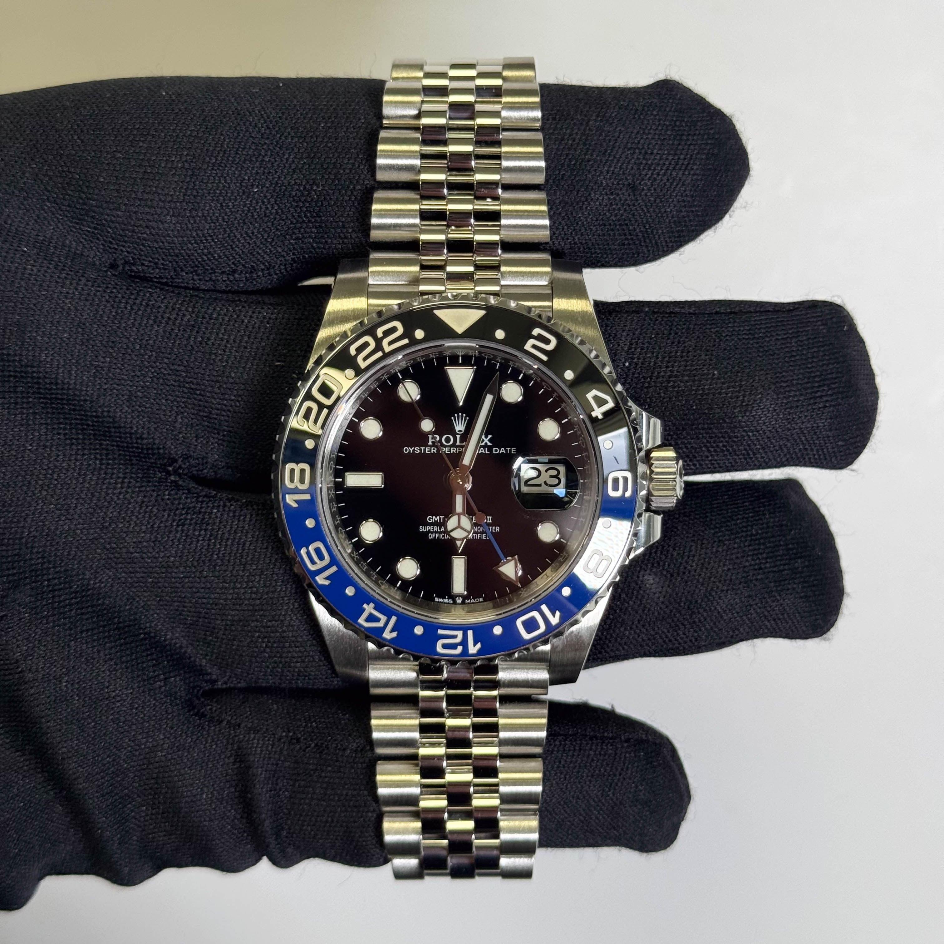 Rolex GMT-Master II 40mm Black Dial Watch Ref# 126710BLNR