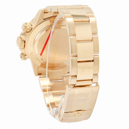 Rolex Mens Daytona Yellow Gold Dark MOP Roman Chronograph Dial Watch Reference# 116528 - Happy Jewelers Fine Jewelry Lifetime Warranty