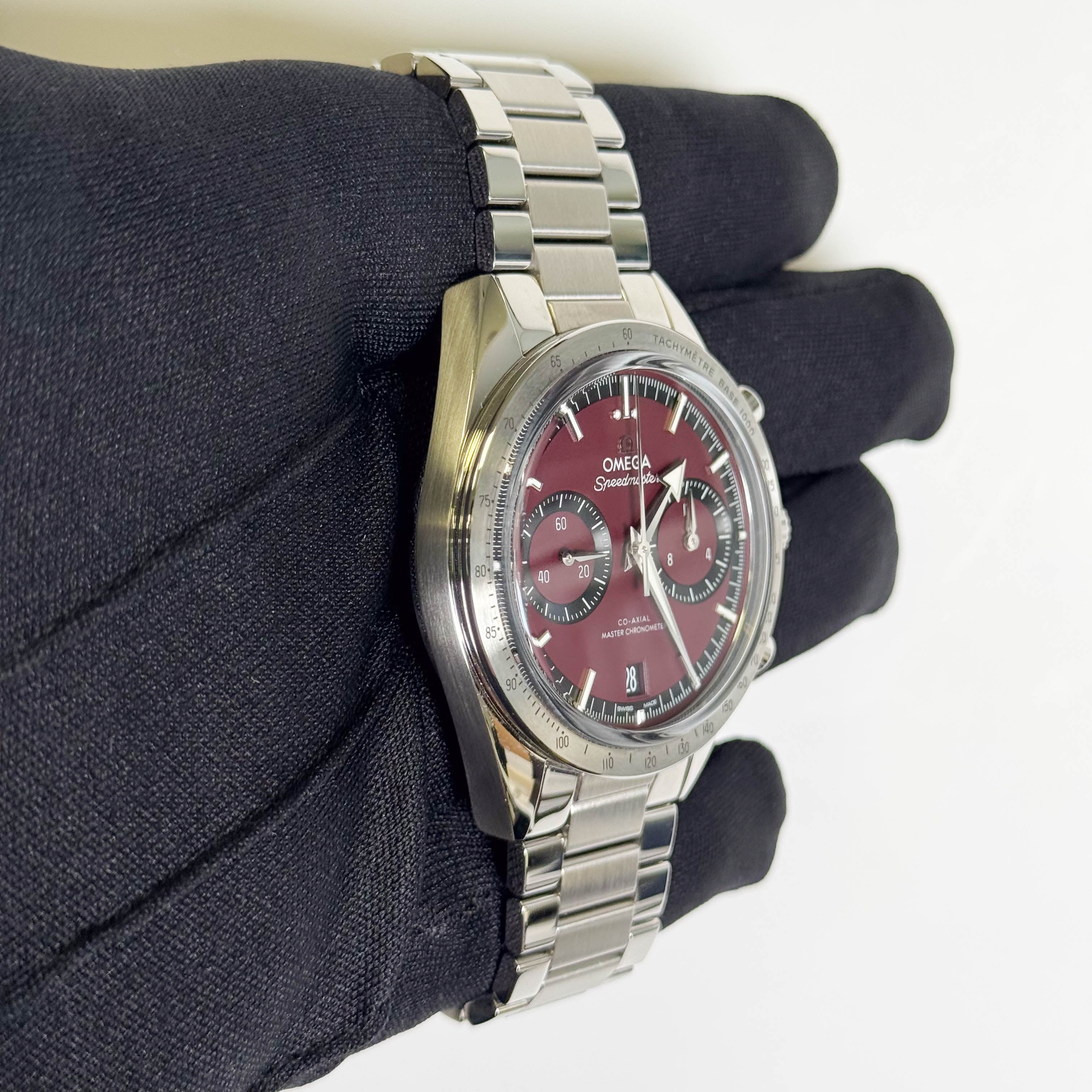 Omega Speedmaster 42mm Red Dial Watch Ref# 332.10.41.51.11.001 - Happy Jewelers Fine Jewelry Lifetime Warranty