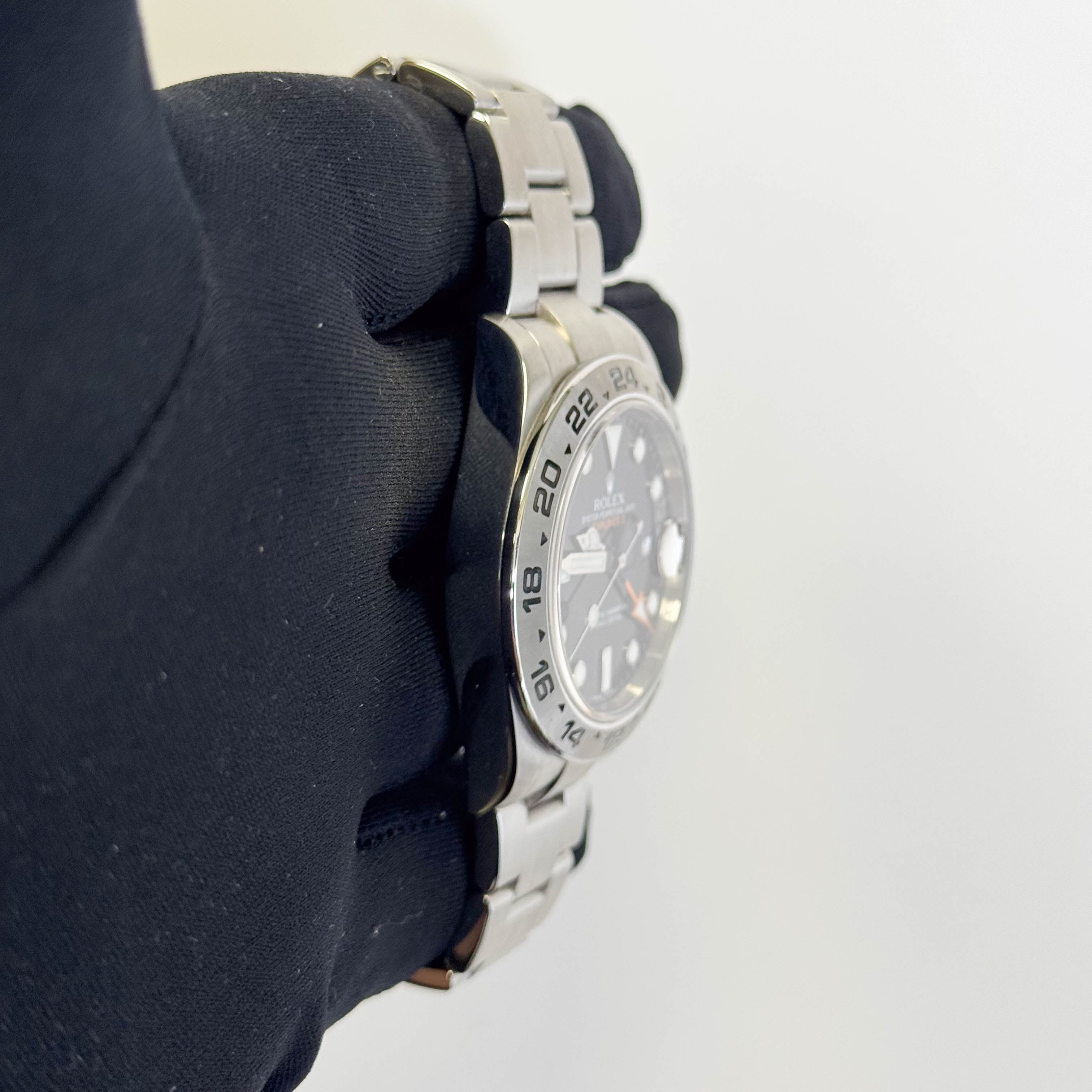 Rolex Explorer II 42mm Black Dot Dial Watch Ref# 216570