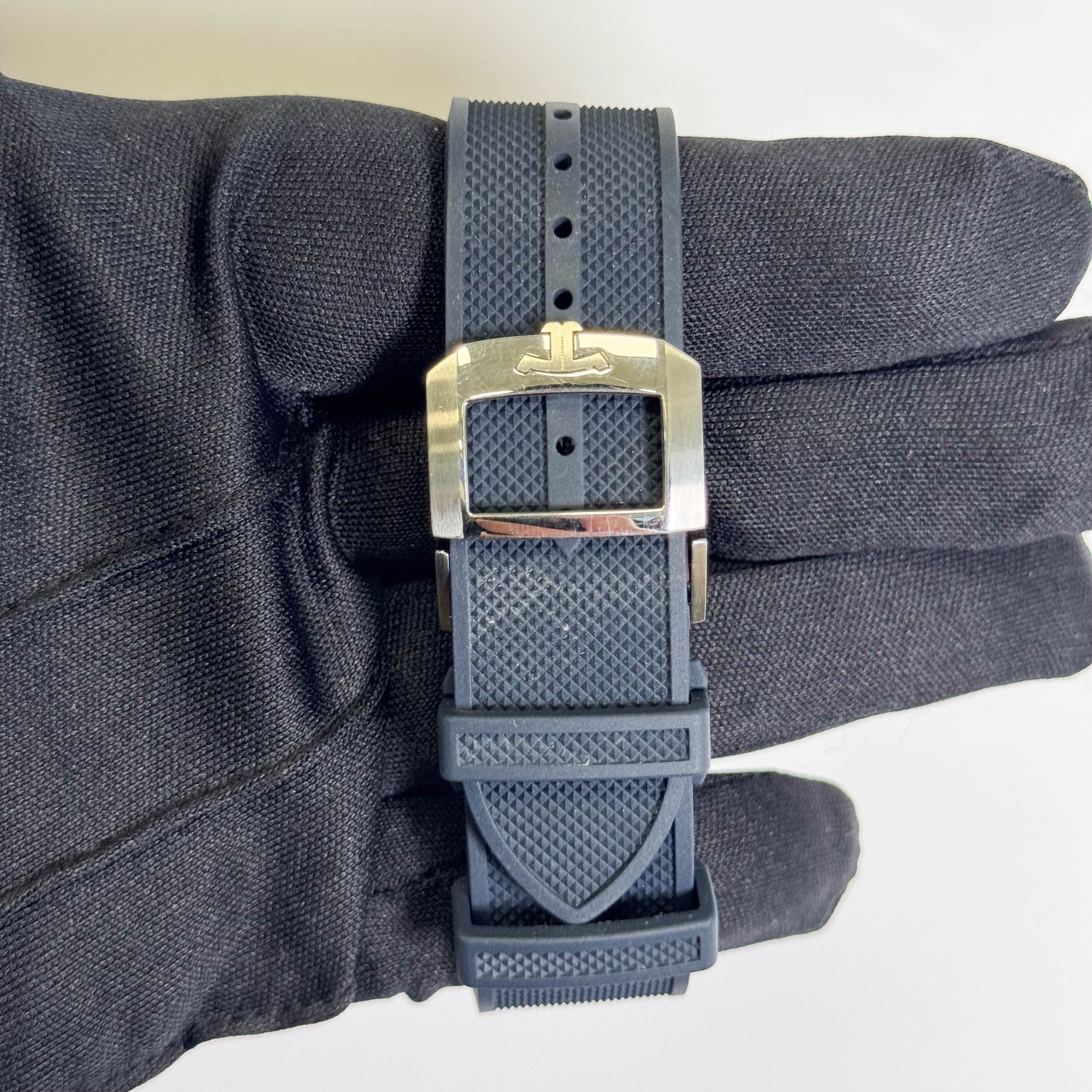 Jaeger-LeCoultre Mariner Date 42mm Blue Dial Watch Ref# Q9068180 - Happy Jewelers Fine Jewelry Lifetime Warranty