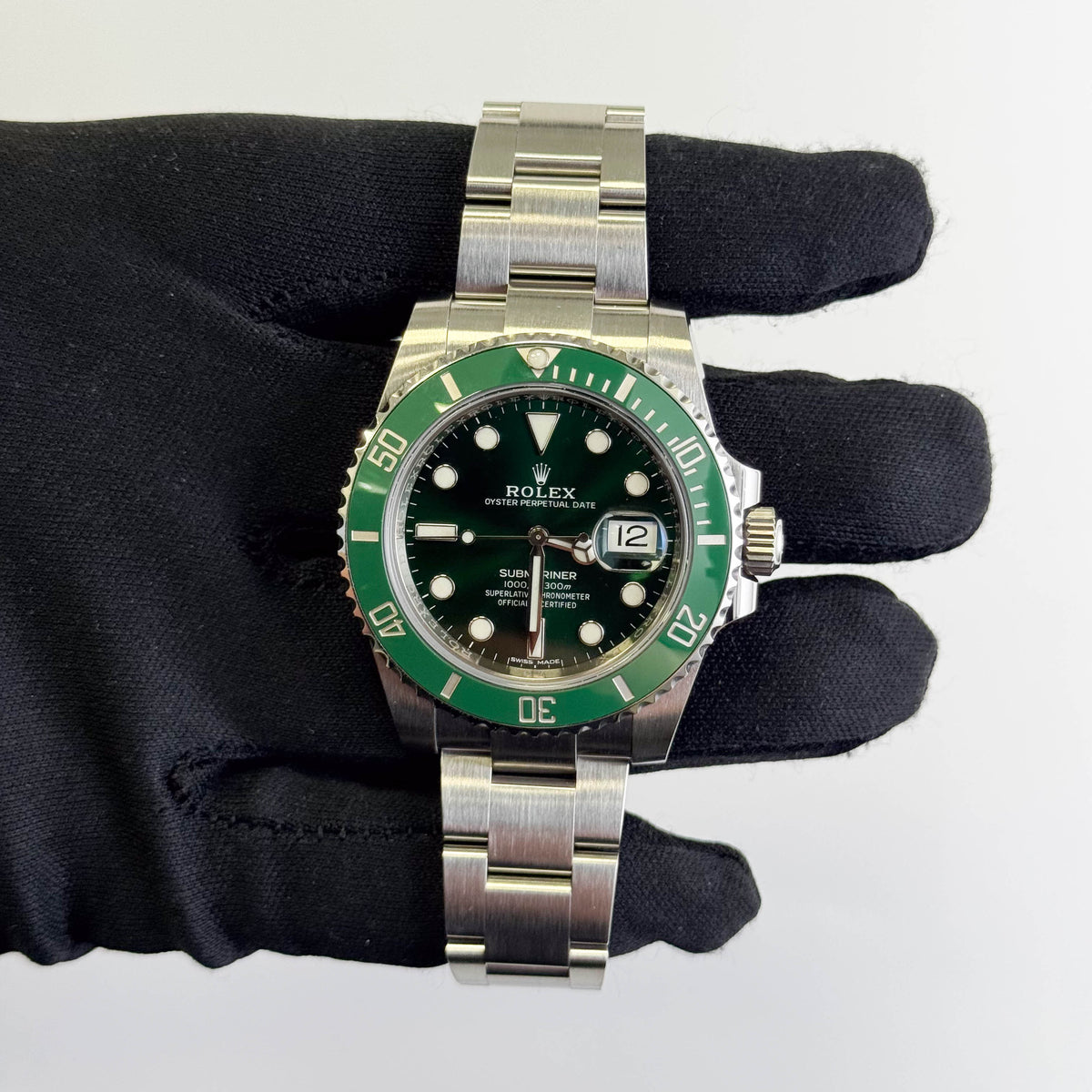 Rolex Submariner 40mm Green Dial Watch Ref# 116610LV